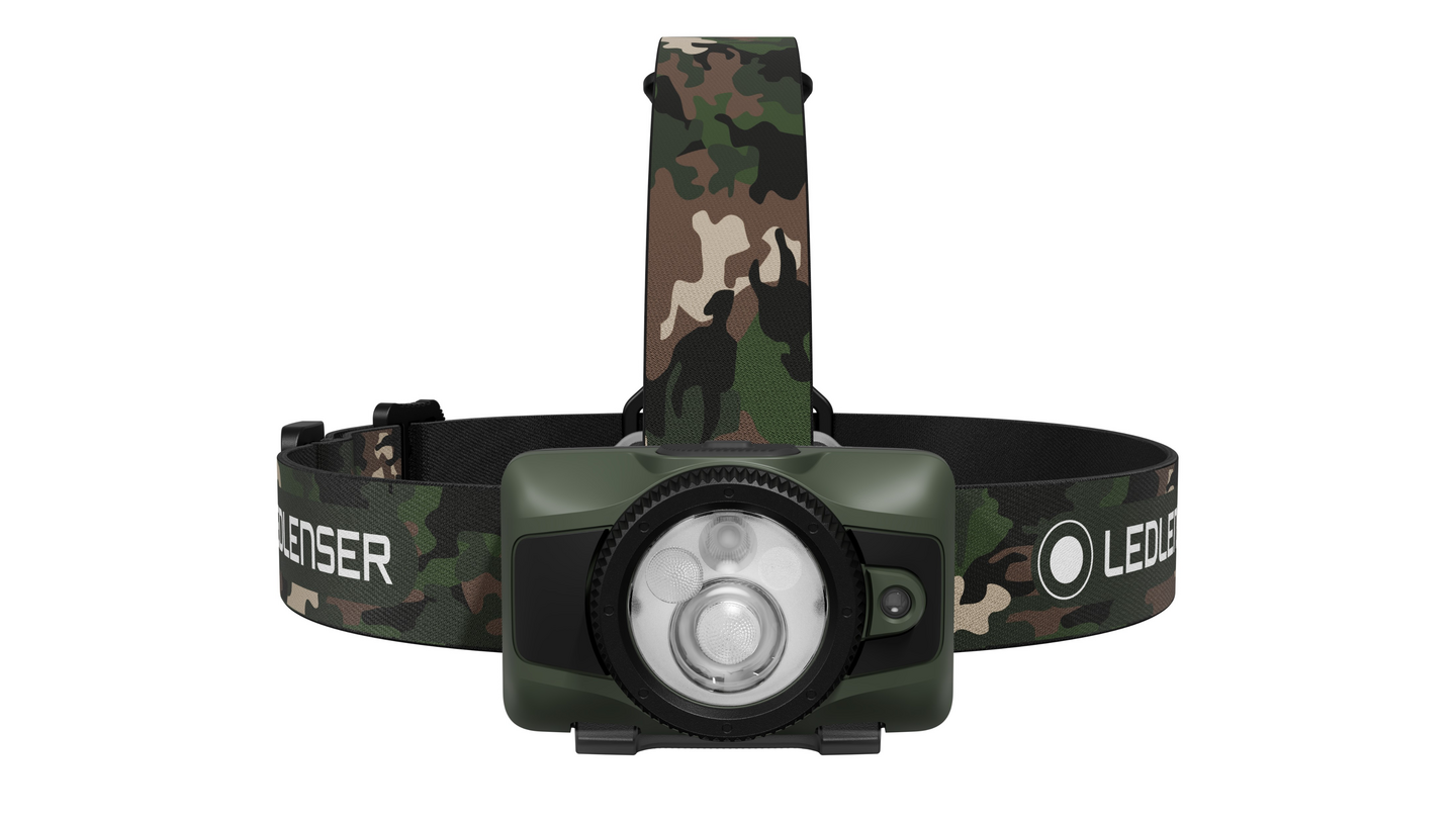 Otsavalaisin Ledlenser HF7R ladattava 1200lm RGB camo