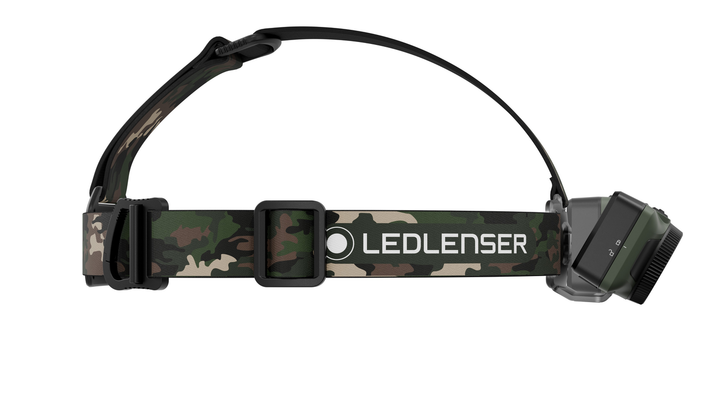 Otsavalaisin Ledlenser HF7R ladattava 1200lm RGB camo
