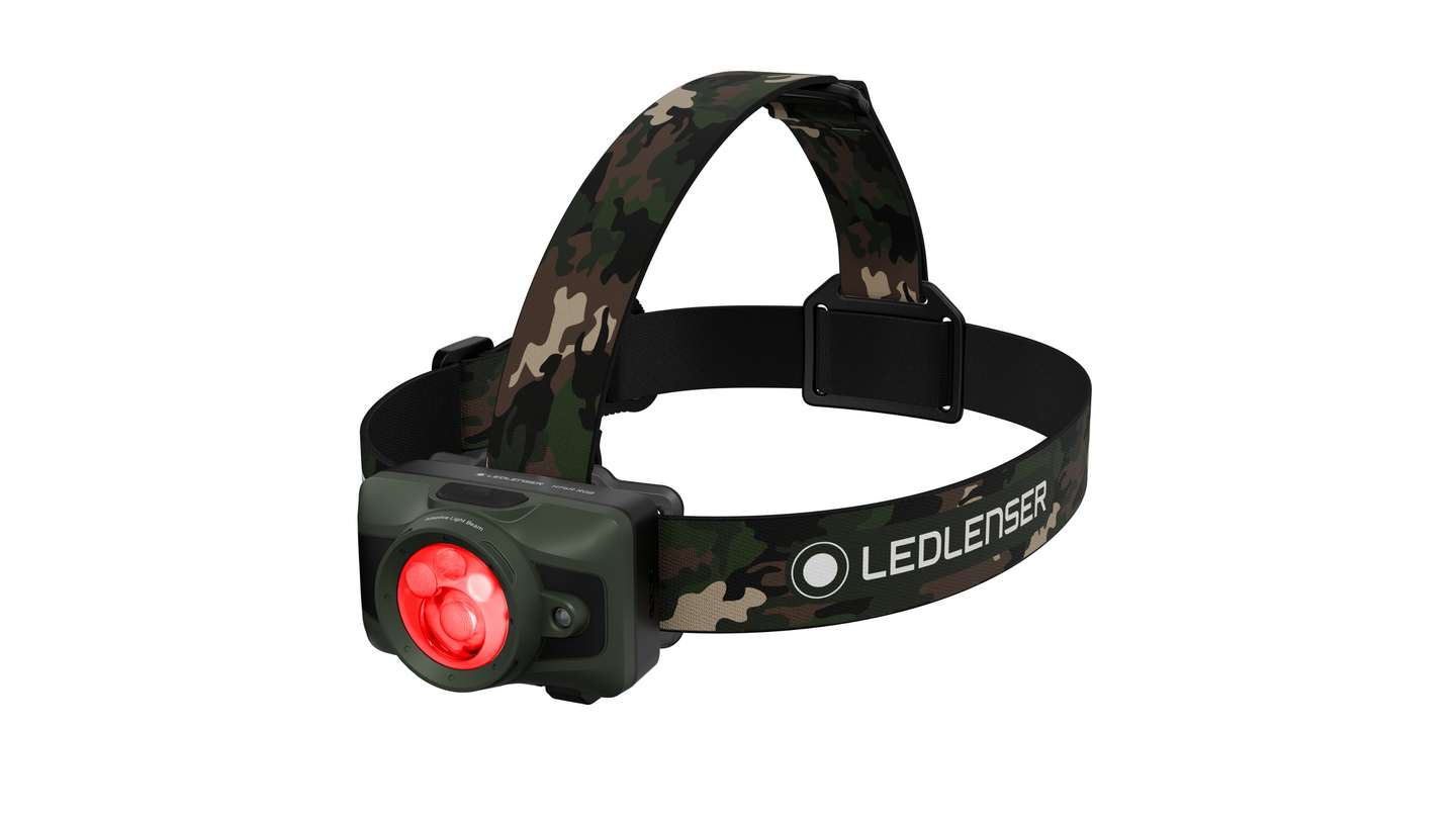 Otsavalaisin Ledlenser HF6R ladattava 900lm RGB camo