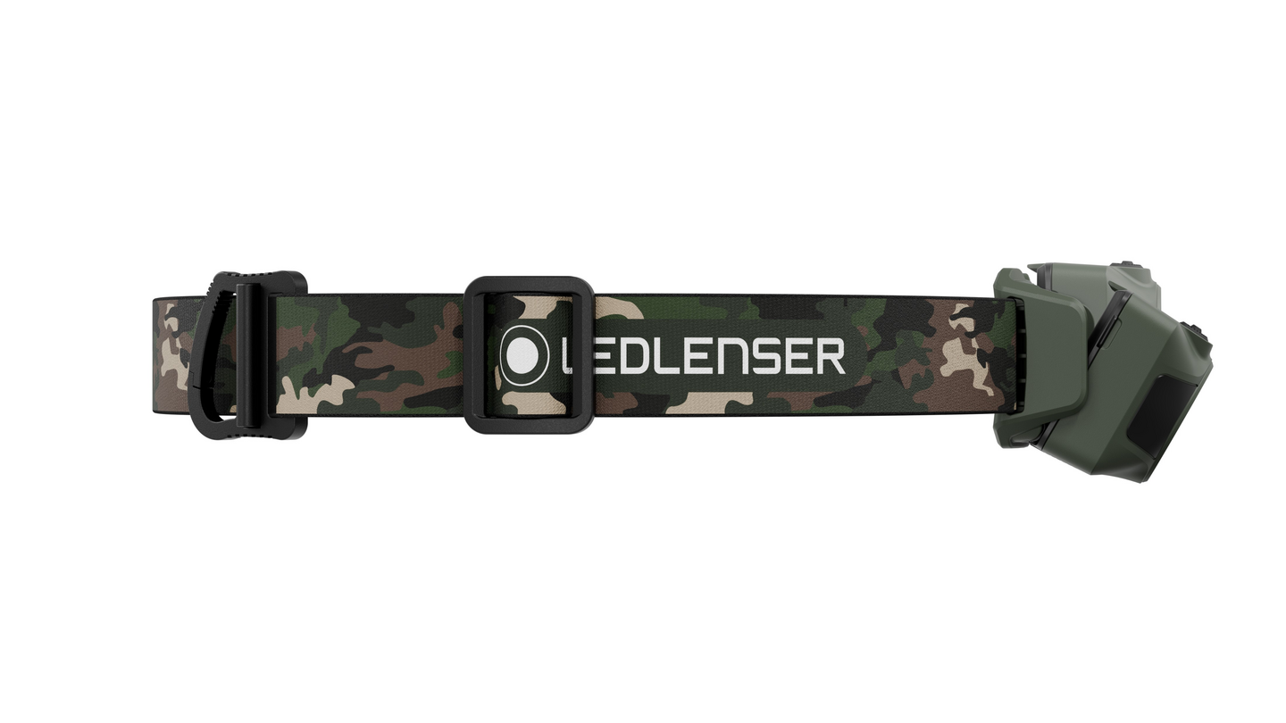 Otsavalaisin Ledlenser HF4R ladattava 650lm RGB camo