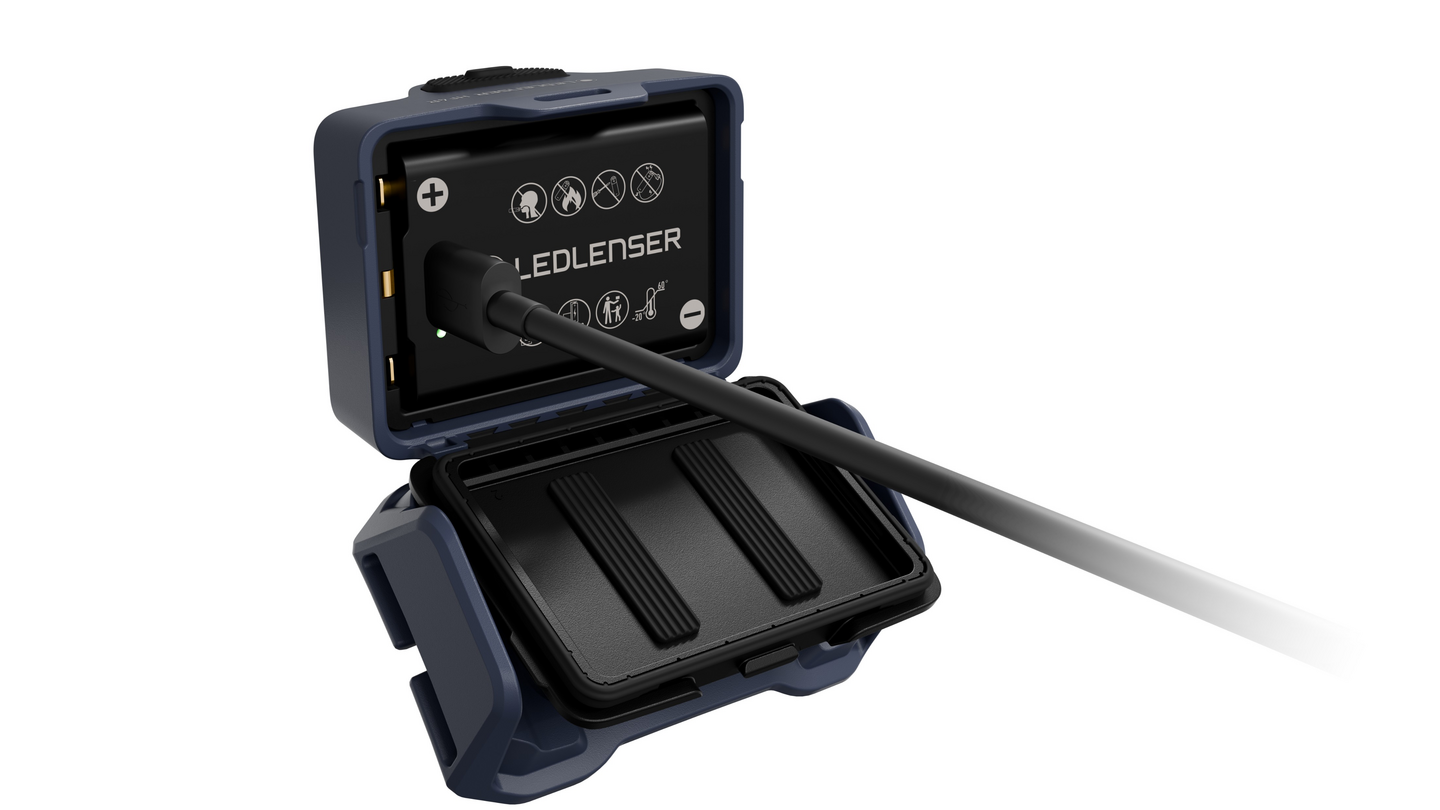 Otsavalaisin Ledlenser HF4R ladattava 650lm smoky blue