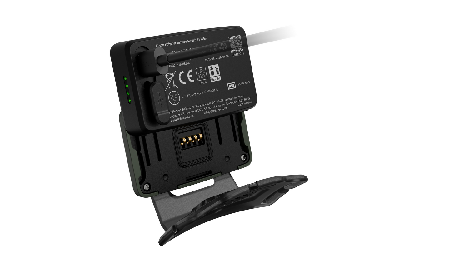Otsavalaisin Ledlenser HF6R ladattava 900lm RGB camo