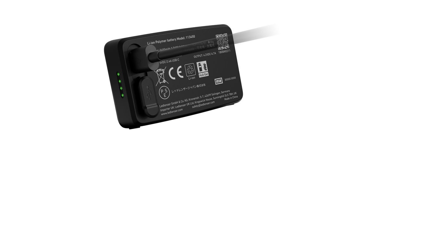 Otsavalaisin Ledlenser HF6R ladattava 900lm musta