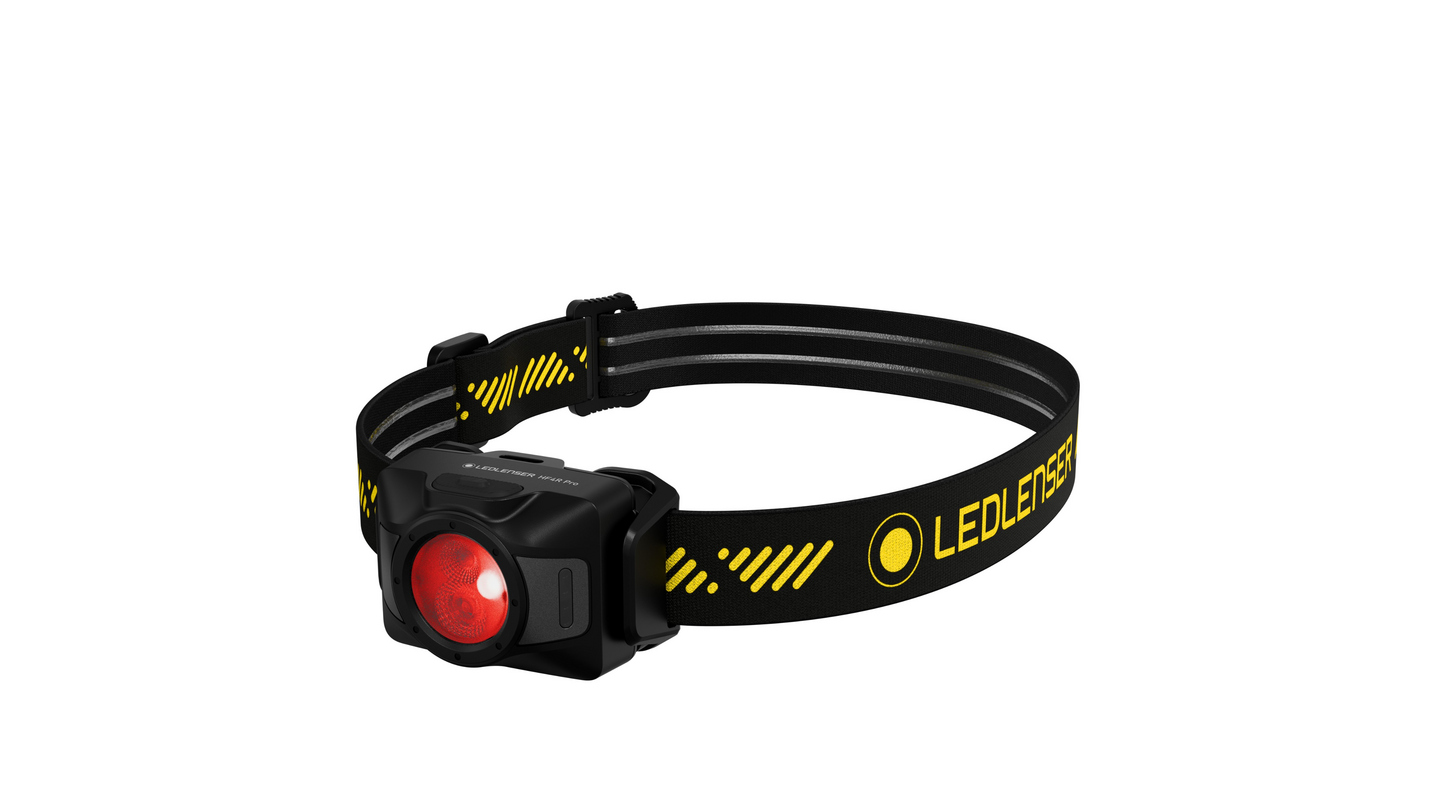 Otsavalaisin Ledlenser HF4R Pro ladattava 650lm keltainen