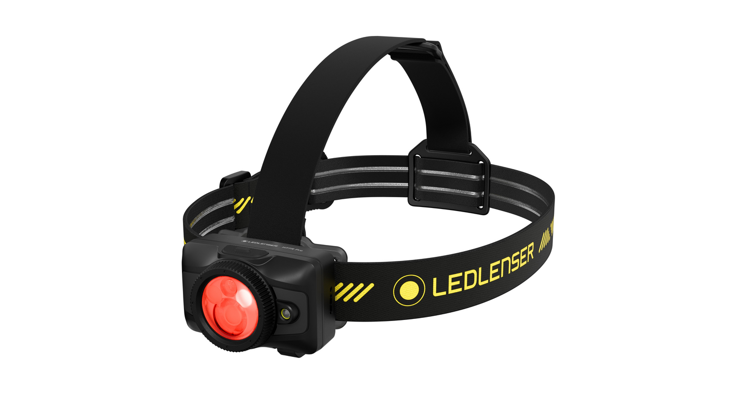 Otsavalaisin Ledlenser HF7R Pro ladattava 1200lm keltainen
