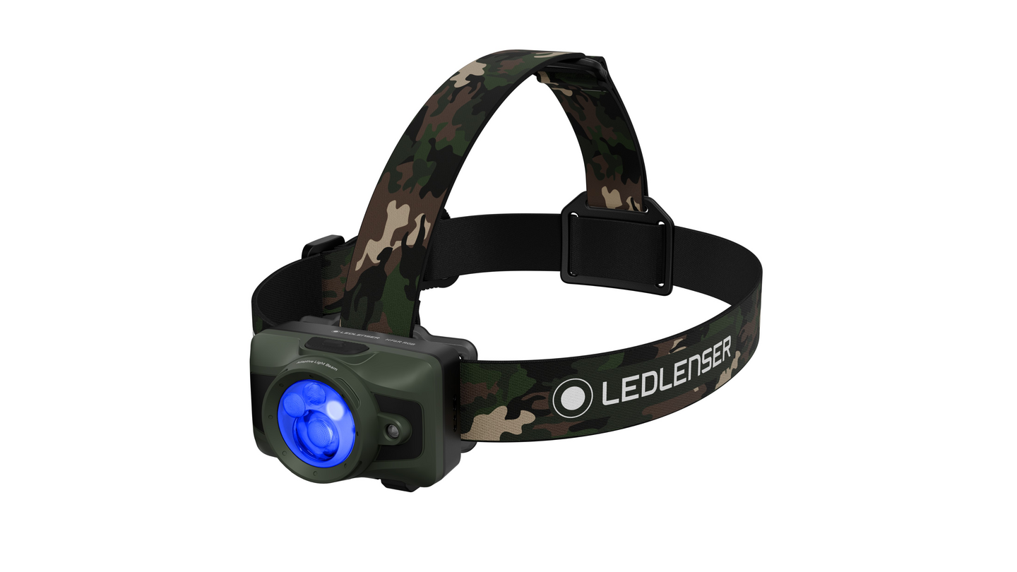 Otsavalaisin Ledlenser HF6R ladattava 900lm RGB camo