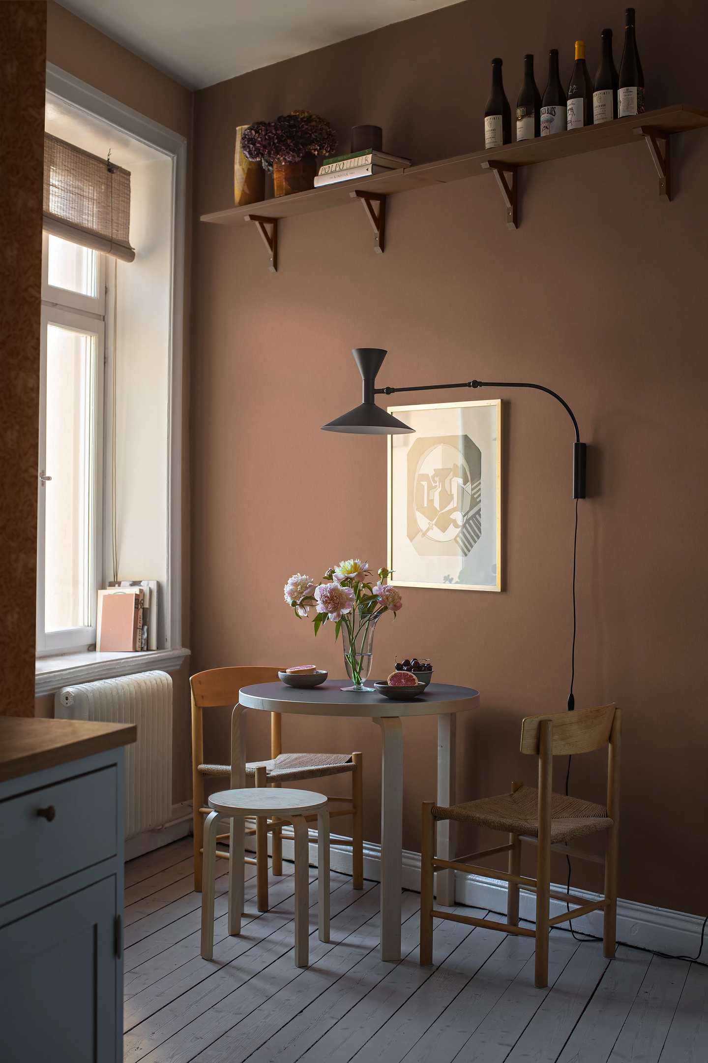 Kuitutapetti Boråstapeter Linen 4345 Deep Terra 10,05m