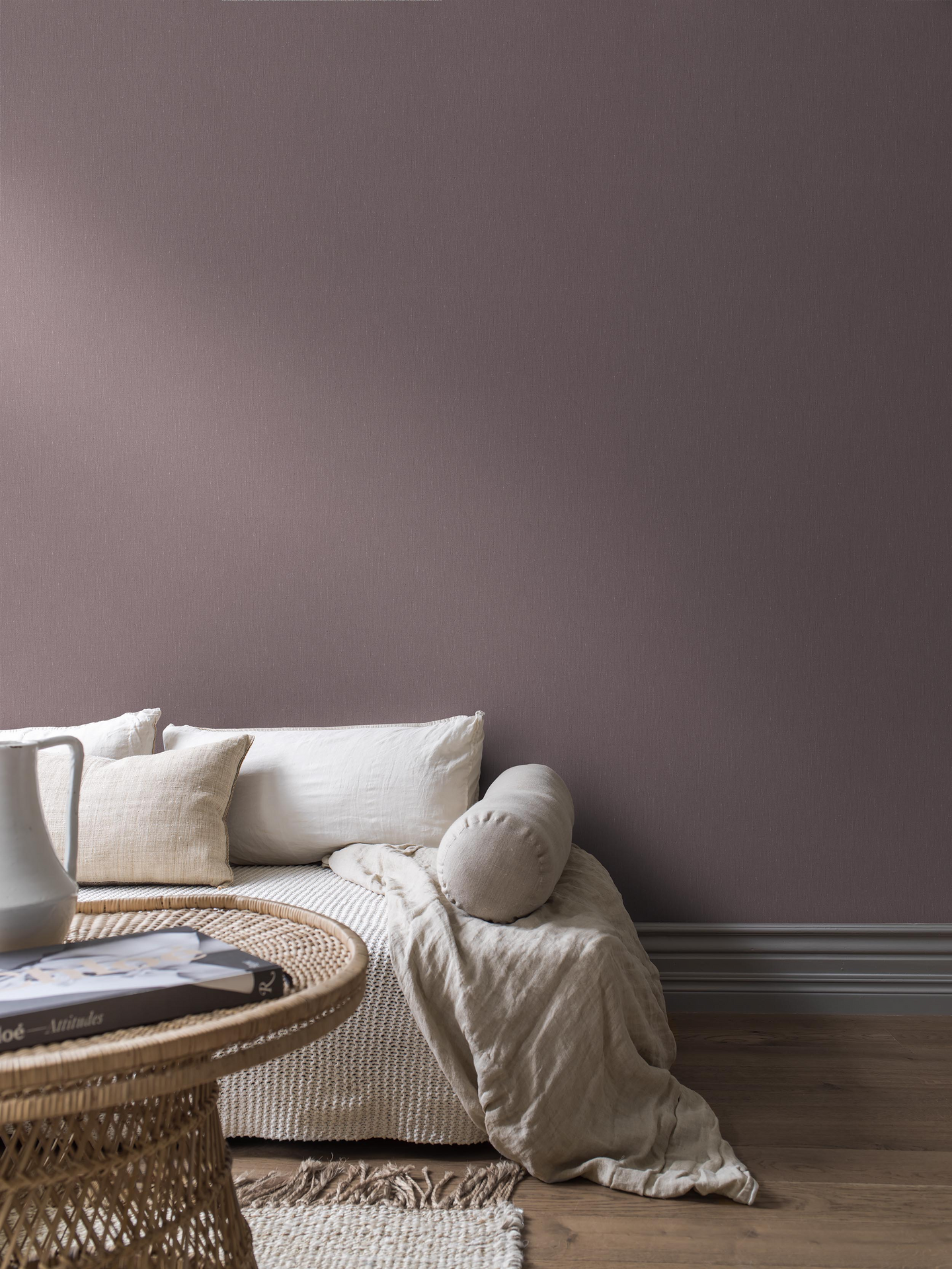 Kuitutapetti Boråstapeter Linen 4347 Lilac Linen 10,05m