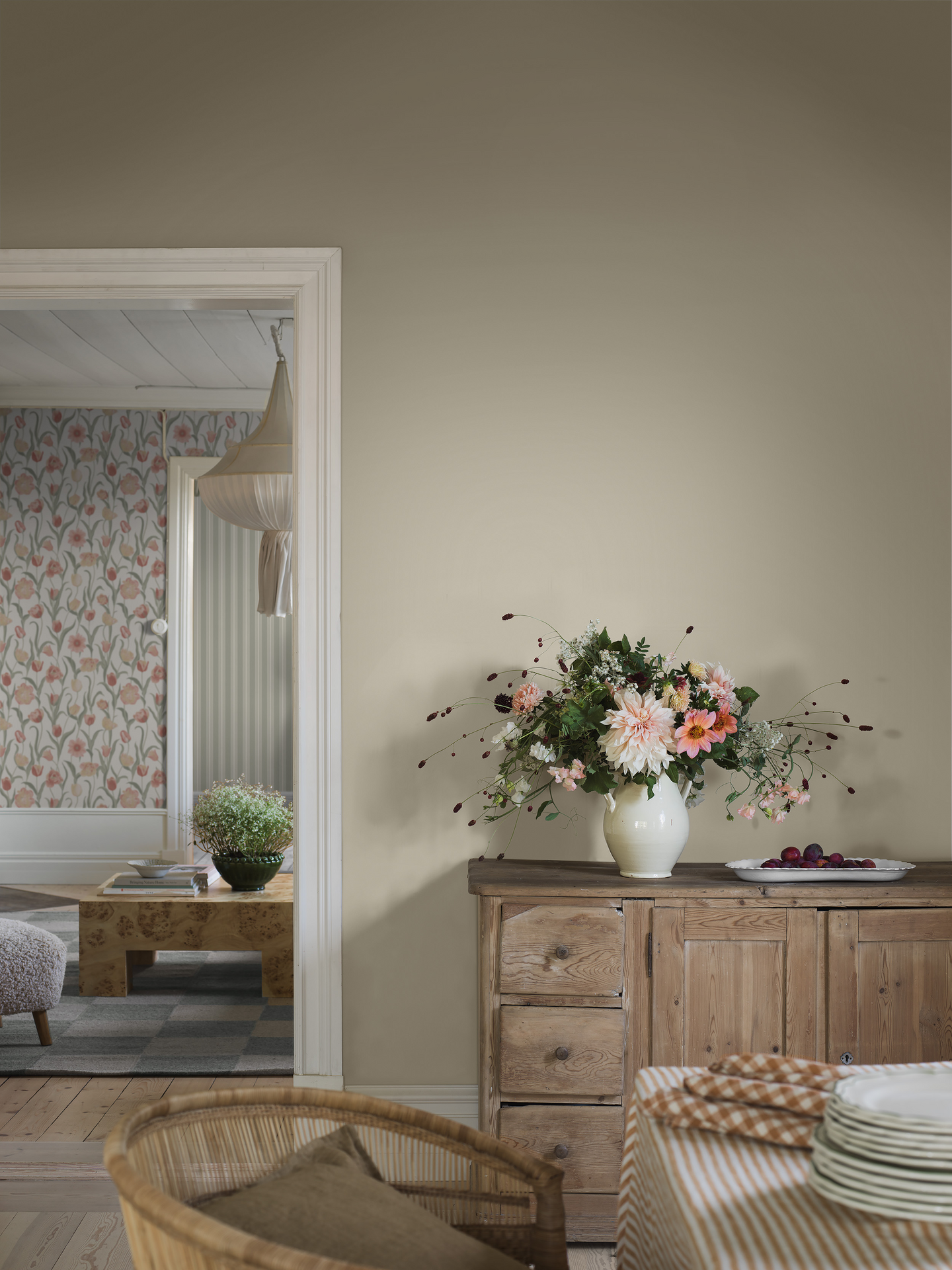 Kuitutapetti Boråstapeter Pigment 7565 Cream 10,05m