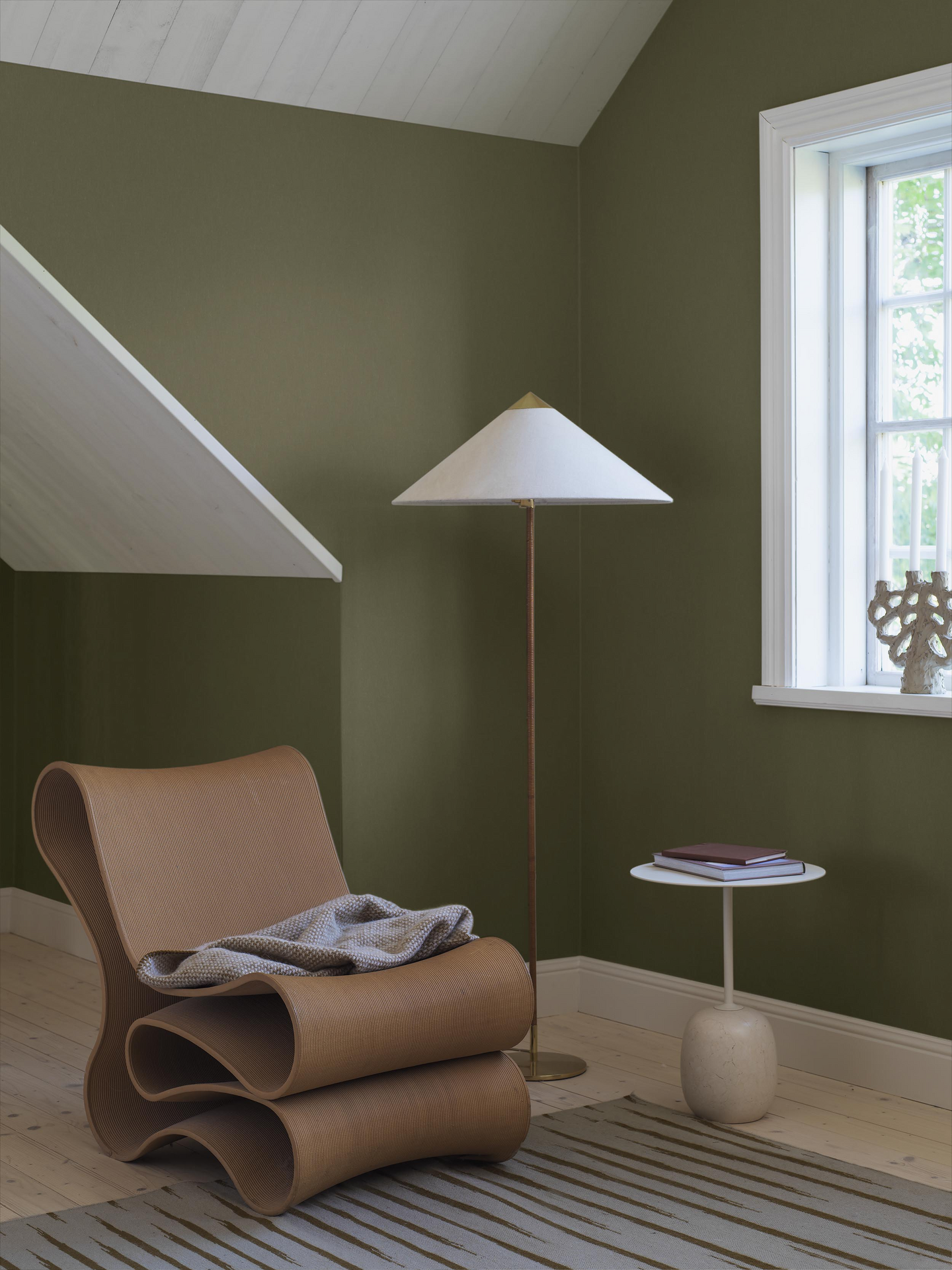 Kuitutapetti Boråstapeter Linen 4349 Deep Olive 10,05m