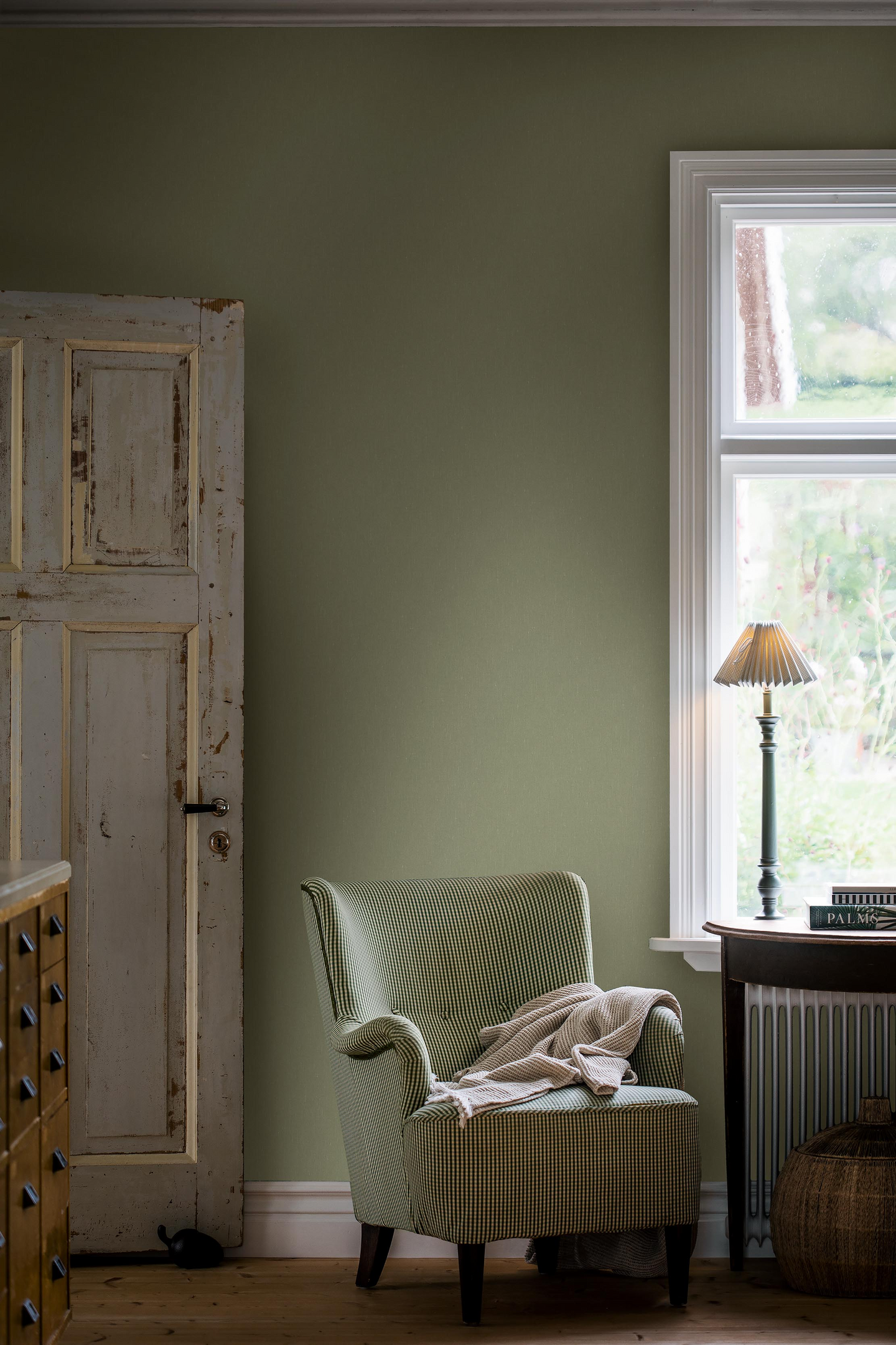 Kuitutapetti Boråstapeter Linen 4351 Matcha Linen 10,05m