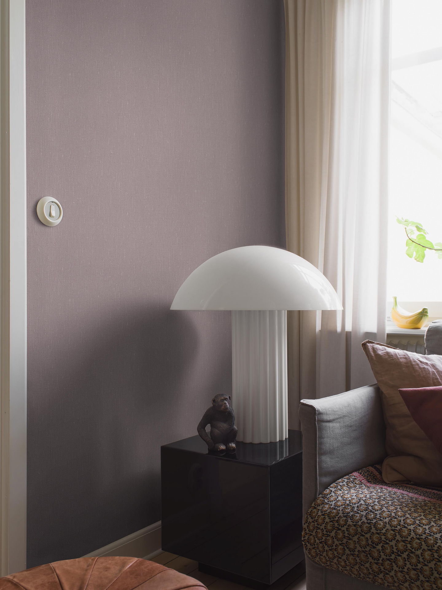 Kuitutapetti Boråstapeter Linen 4347 Lilac Linen 10,05m