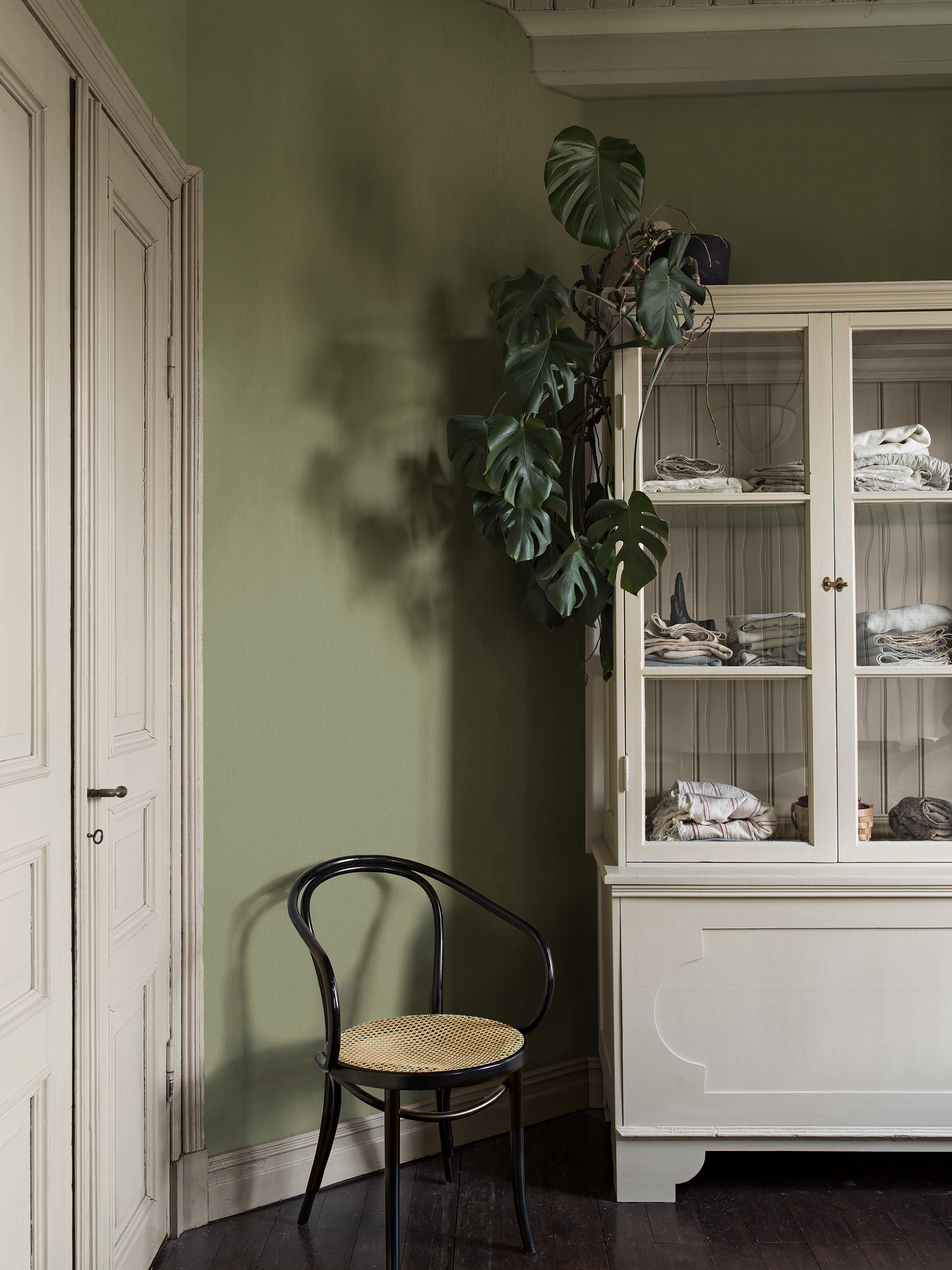 Kuitutapetti Boråstapeter Linen 4351 Matcha Linen 10,05m