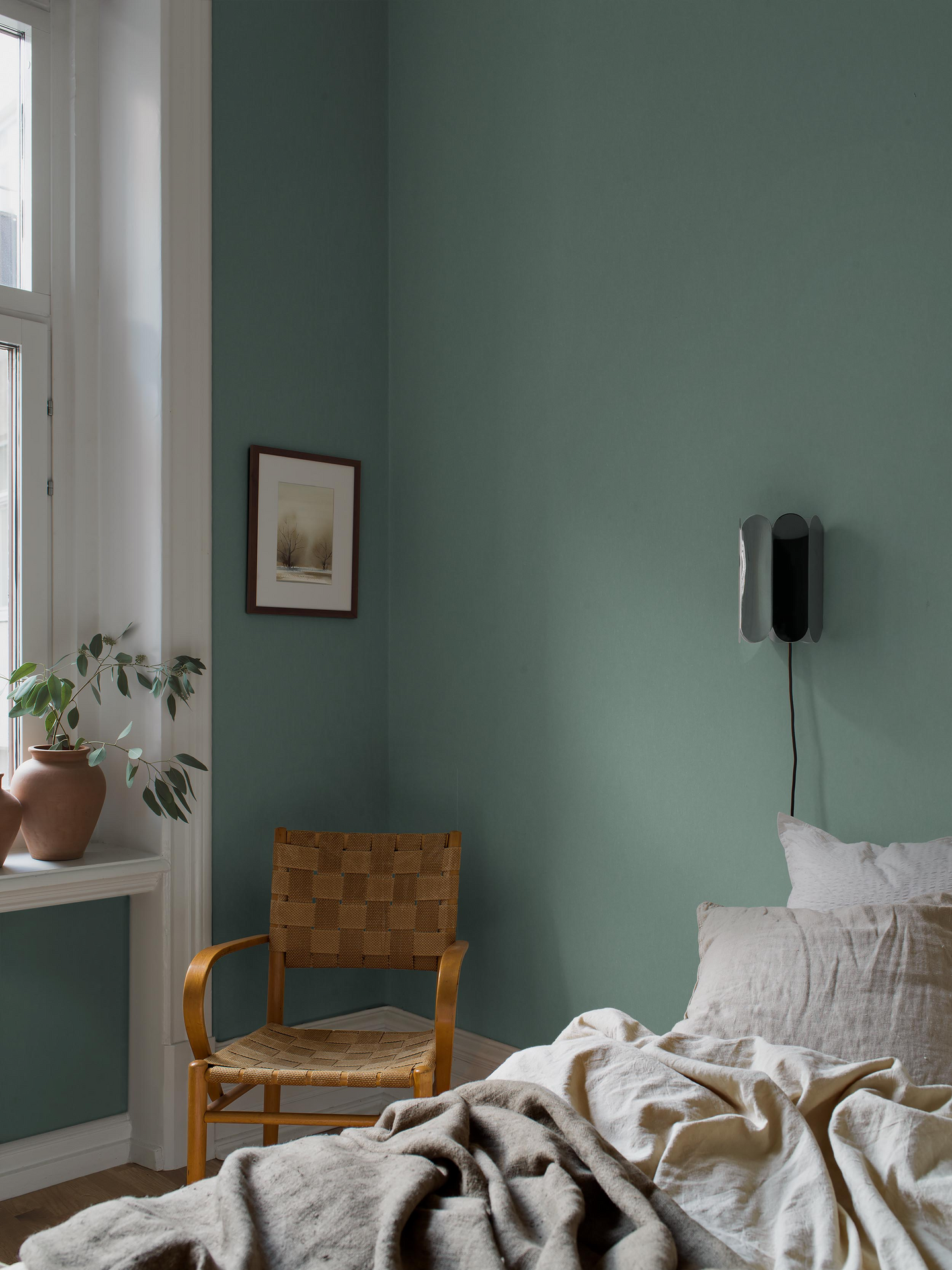 Kuitutapetti Boråstapeter Linen 4352 Teal Linen 10,05m