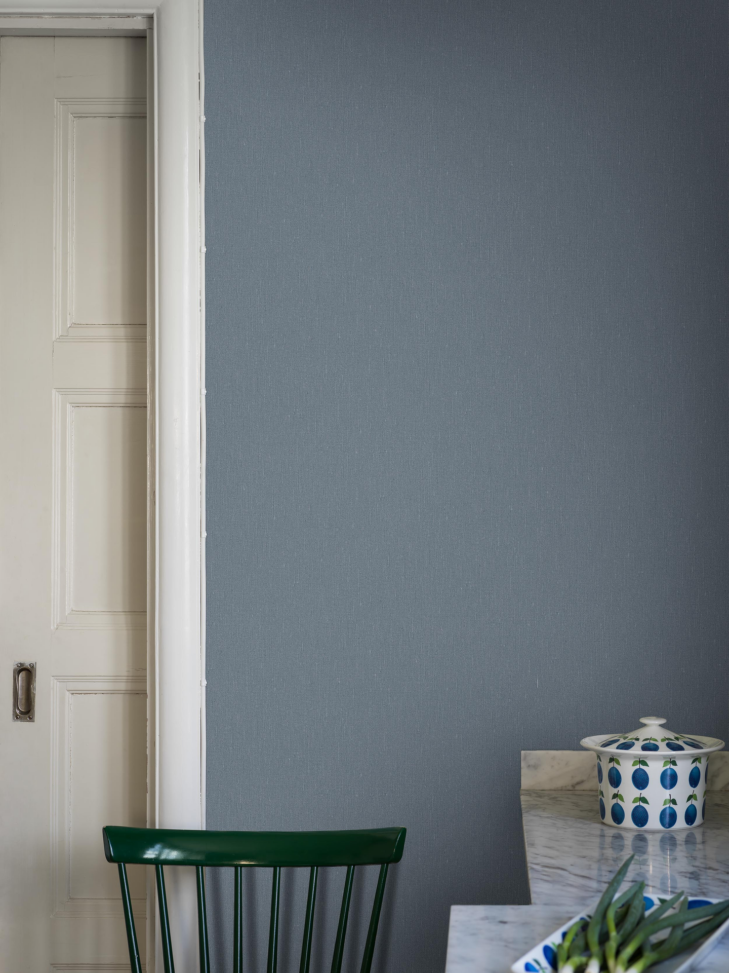 Kuitutapetti Boråstapeter Linen 4354 Blue Linen 10,05m