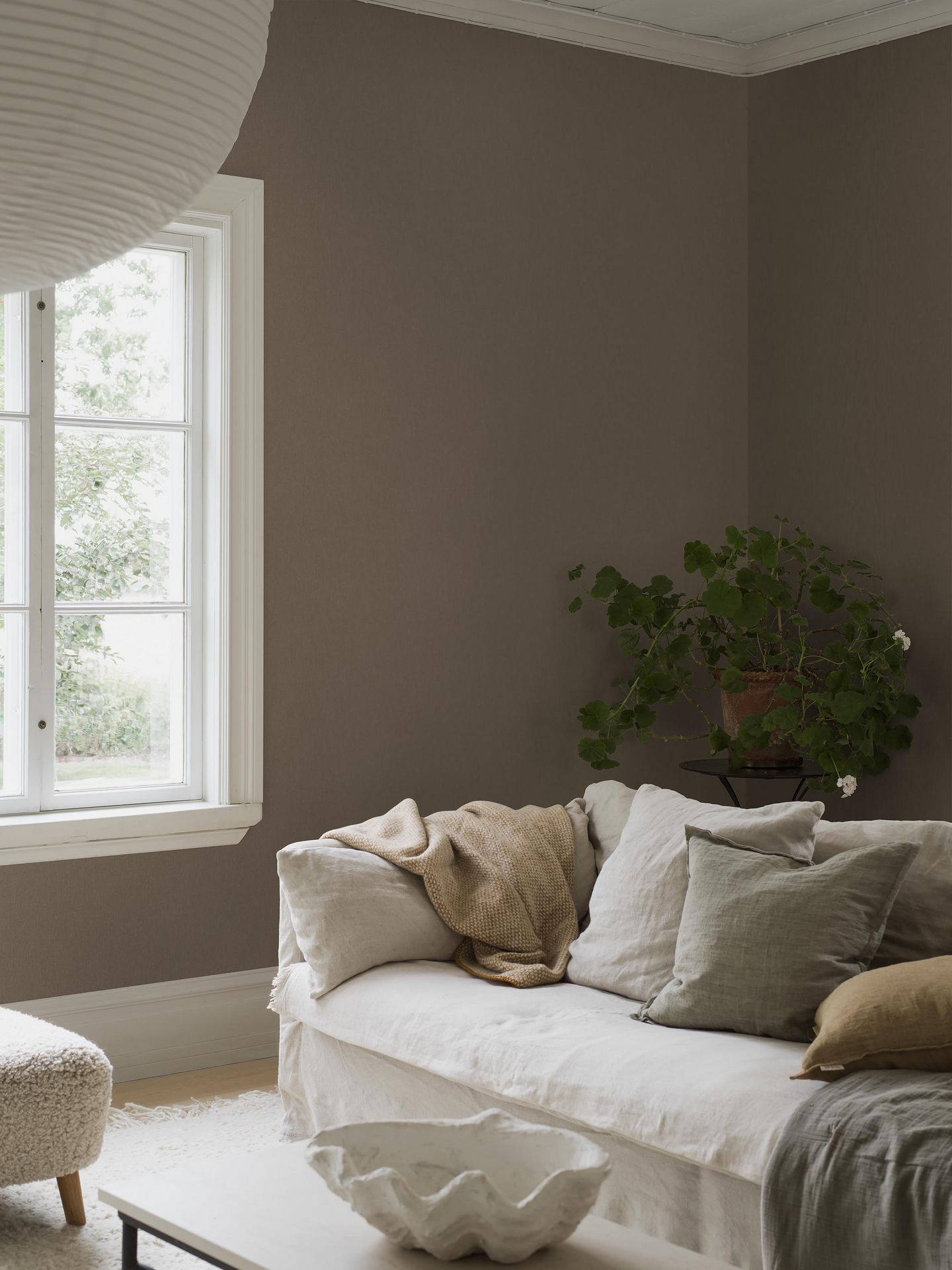 Kuitutapetti Boråstapeter Linen 4342 Hazelnut Linen 10,05m