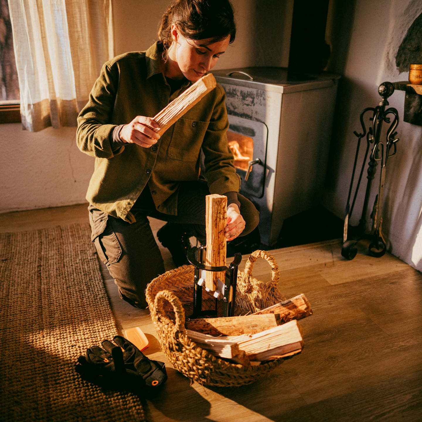 Sytykkeenhalkaisija Fiskars X-Series S ulkokäyttöön