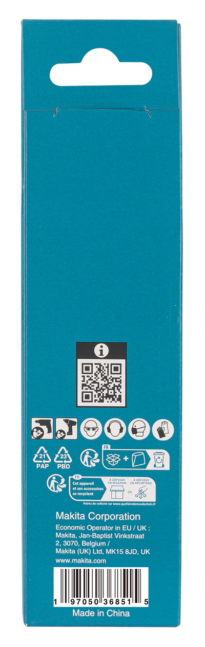 Metalliporanterä Makita HSS-TiAIN 13,0x125mm 1/4" kuusiokanta keskityskärki