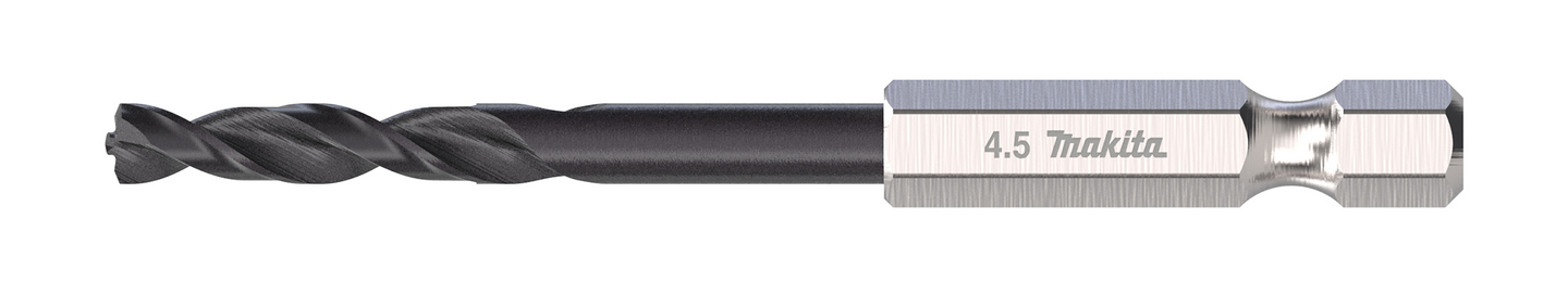 Metalliporanterä Makita HSS-TiAIN 4,5x75mm 1/4" kuusiokanta keskityskärki