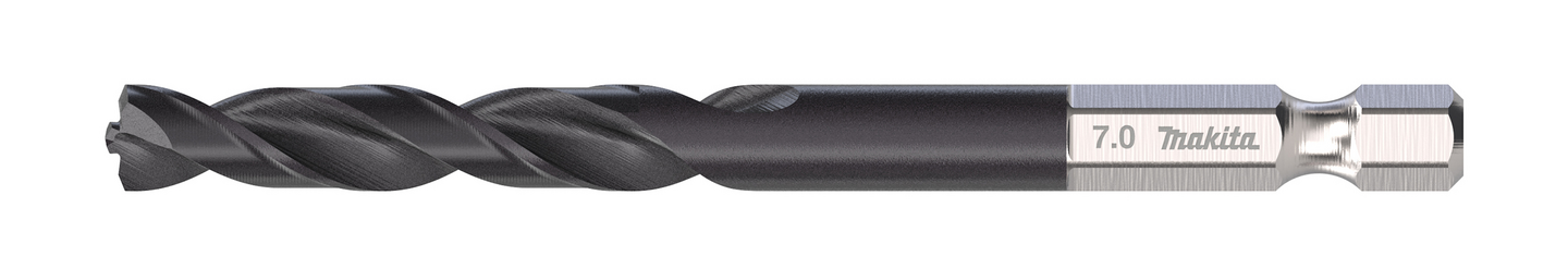 Metalliporanterä Makita HSS-TiAIN 7,0x89mm 1/4" kuusiokanta keskityskärki