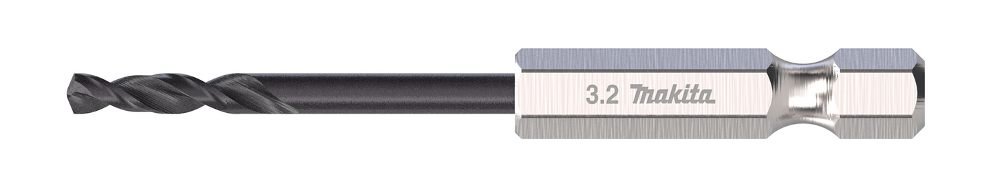 Metalliporanterä Makita HSS-TiAIN 3,2x67mm 1/4" kuusiokanta keskityskärki