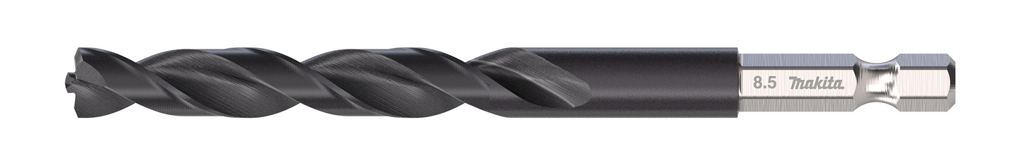 Metalliporanterä Makita HSS-TiAIN 8,5x107mm 1/4" kuusiokanta keskityskärki