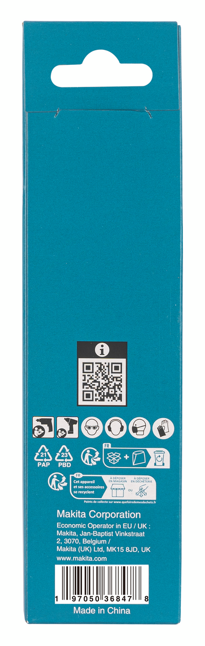 Metalliporanterä Makita HSS-TiAIN 11,0x117mm 1/4" kuusiokanta keskityskärki