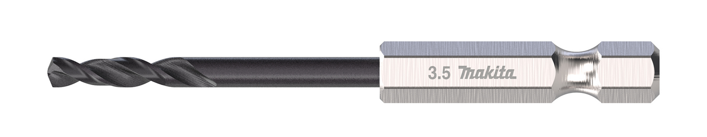 Metalliporanterä Makita HSS-TiAIN 3,5x70mm 1/4" kuusiokanta keskityskärki