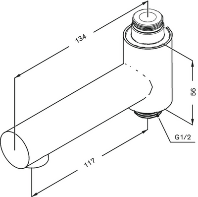 Vaihdinjuoksuputki H Pronssi Damixa 484848800