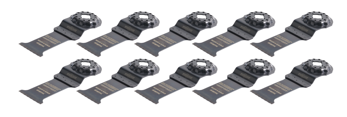 Monitoimikoneen terä Ironside Starlock HD BIM 32mm naulaiselle puulle 10kpl