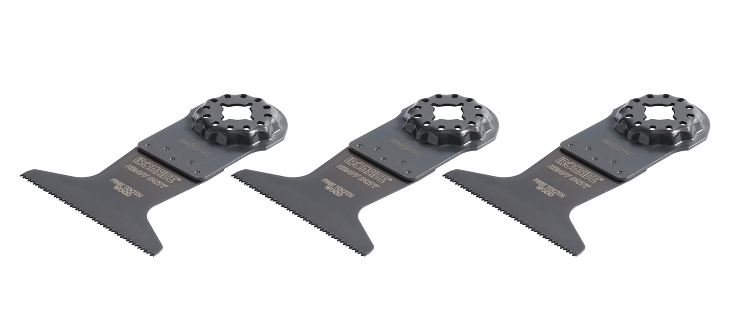 Monitoimikoneen terä Ironside Starlock HD HCS 63mm Clean Cut puu ja muovi 3kpl