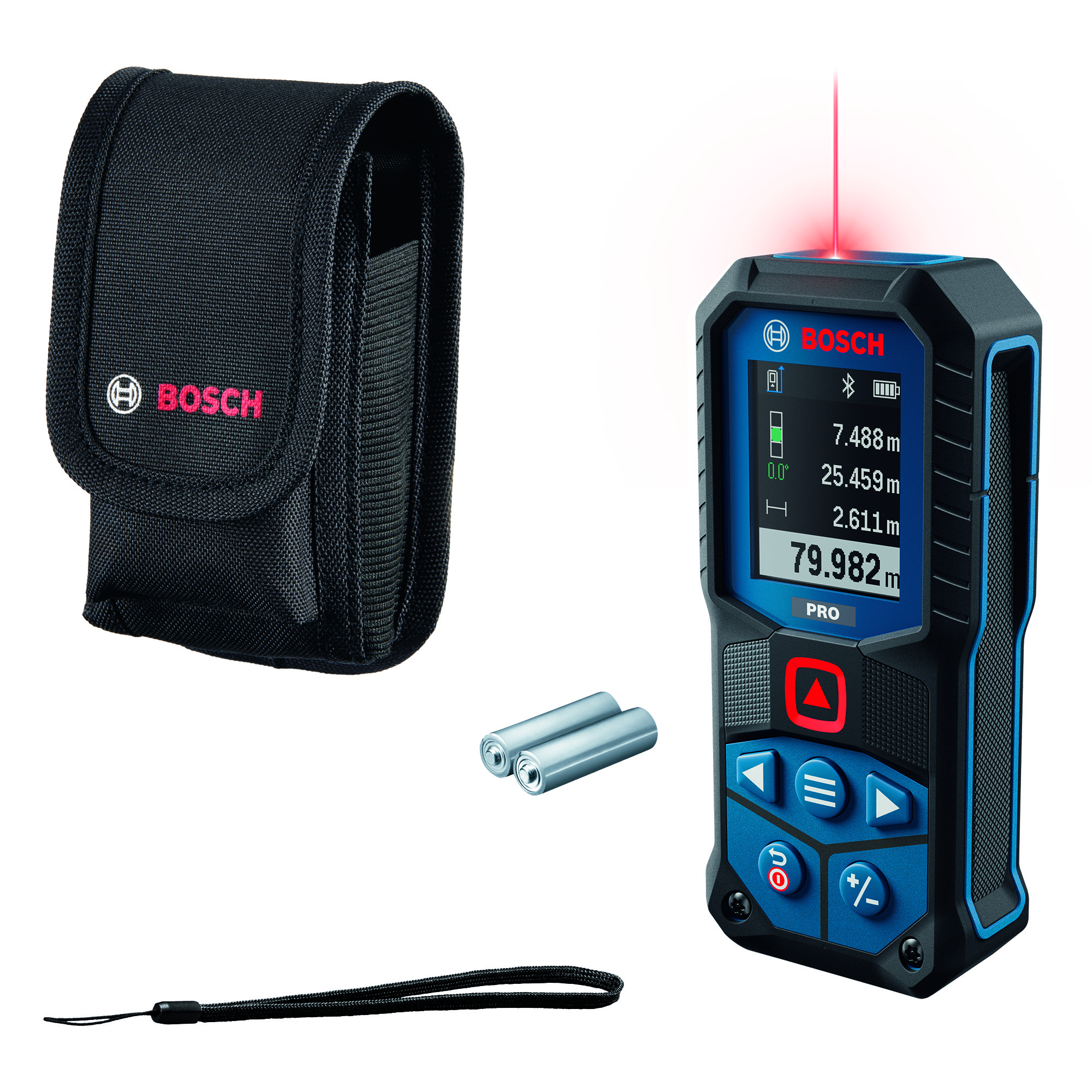 Laseretäisyysmittalaite Bosch PRO GLM80-35C 2xAA