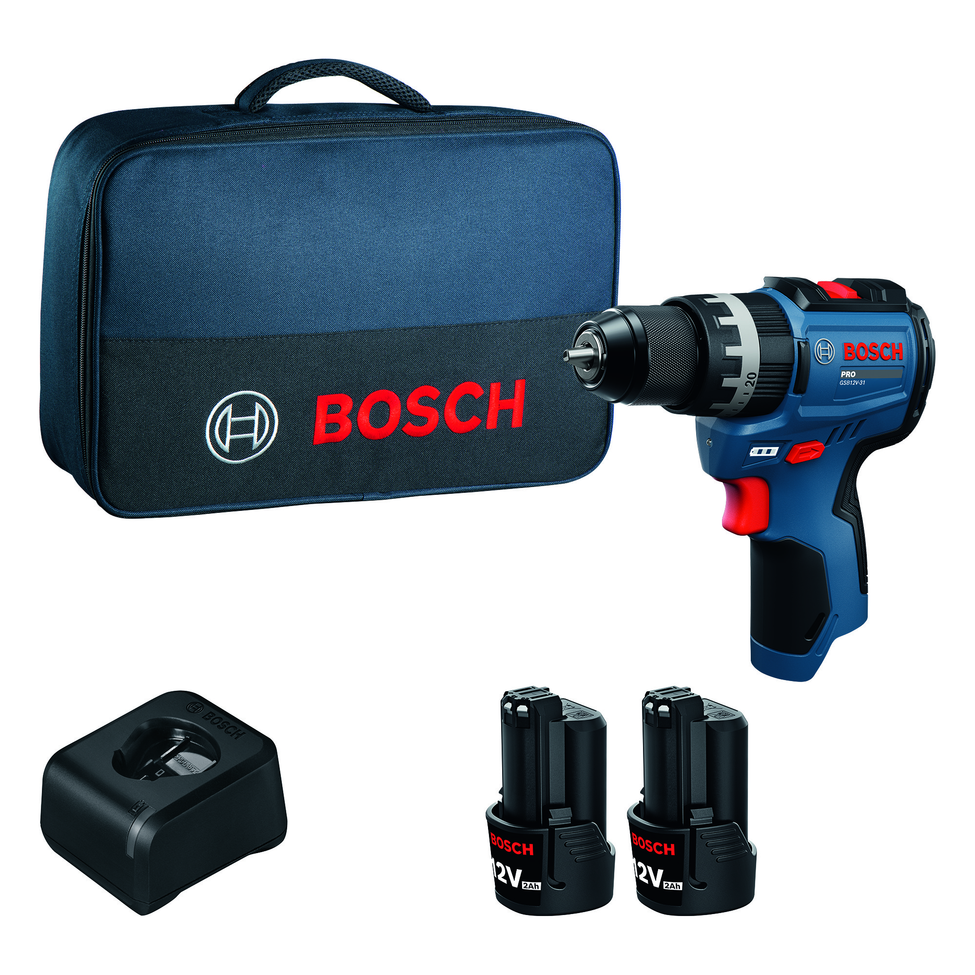 Akkuiskuporakone Bosch PRO GSB12V-31 2x2Ah