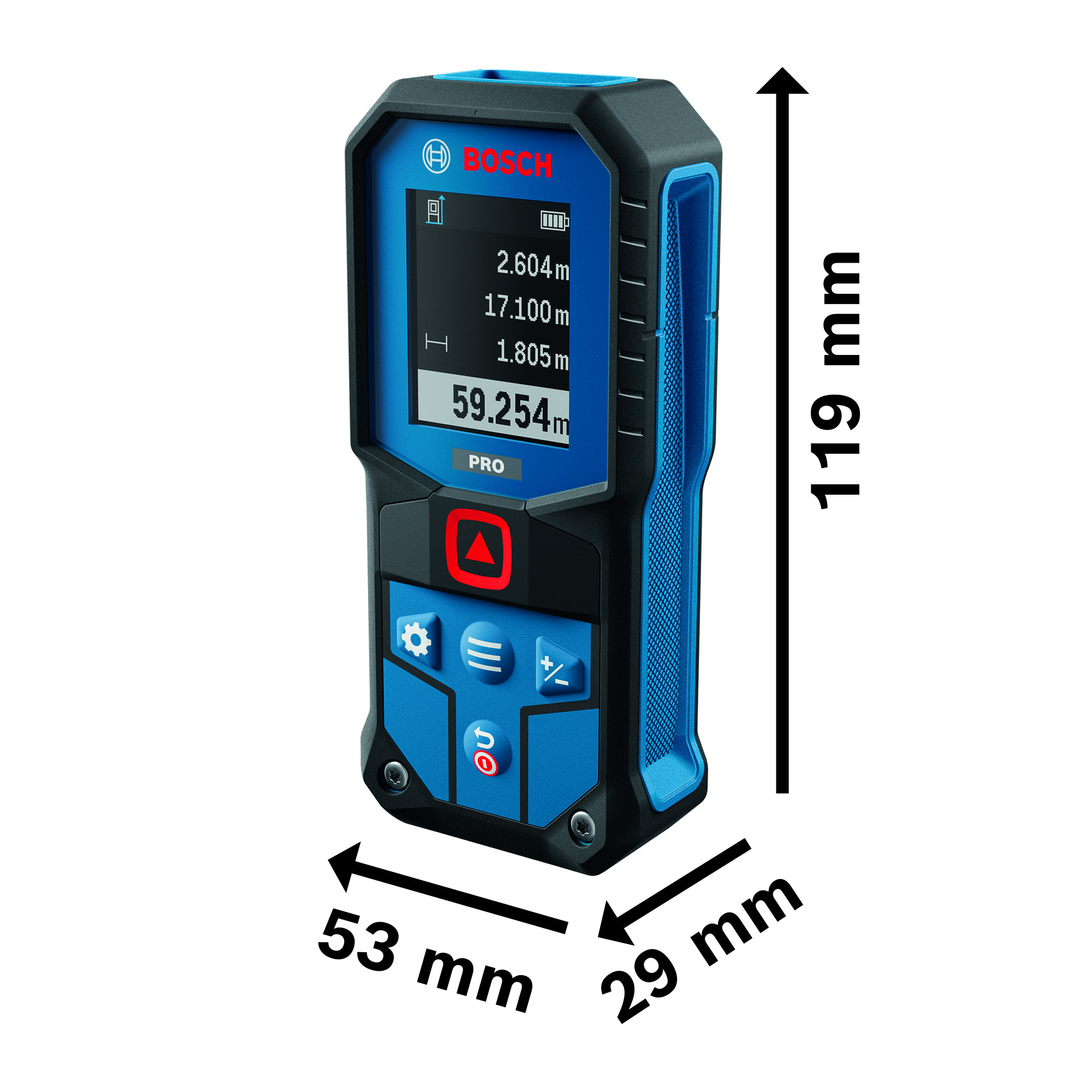 Laseretäisyysmittalaite Bosch PRO GLM60-31 2xAA