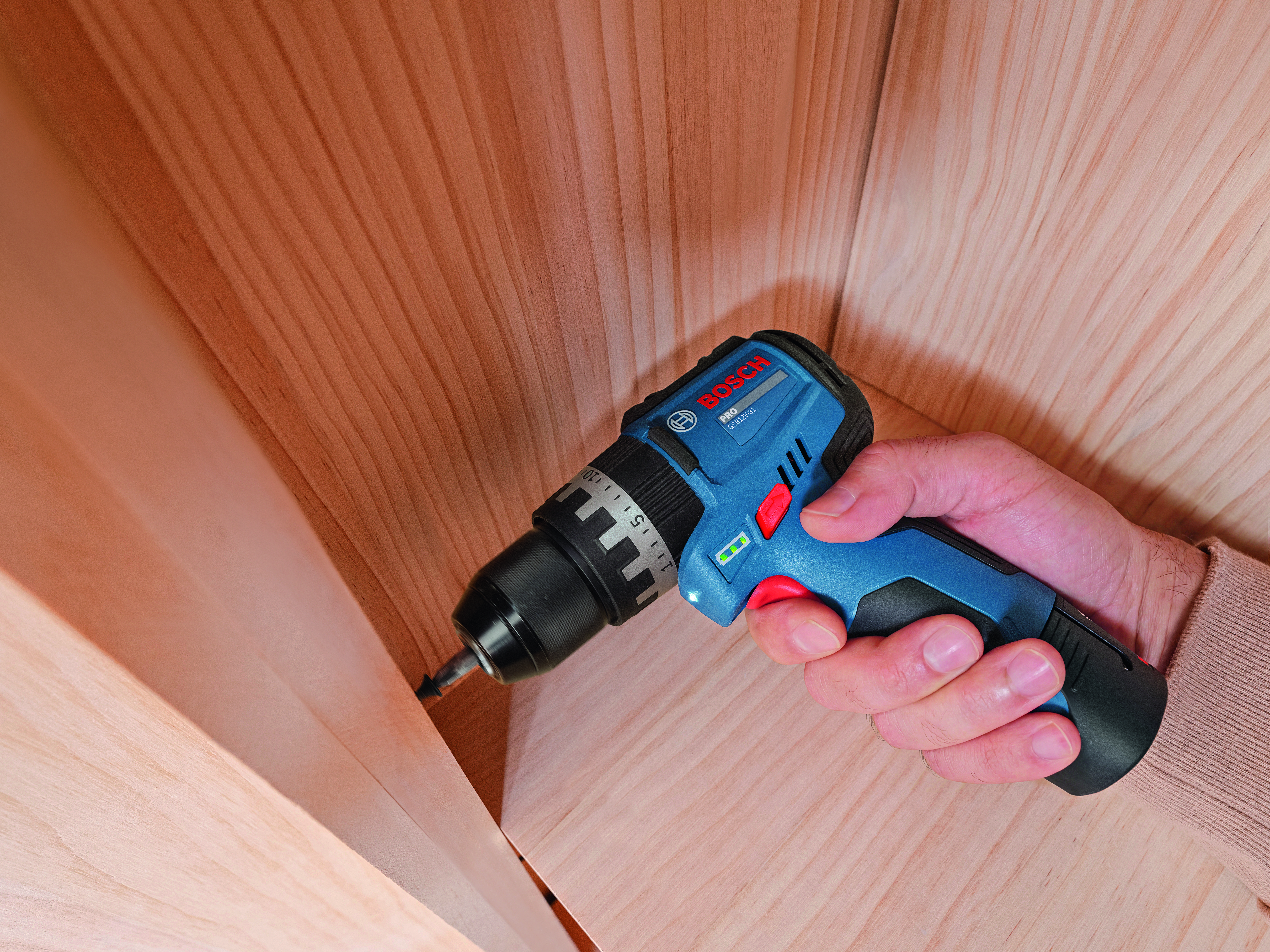 Akkuiskuporakone Bosch PRO GSB12V-31 2x2Ah