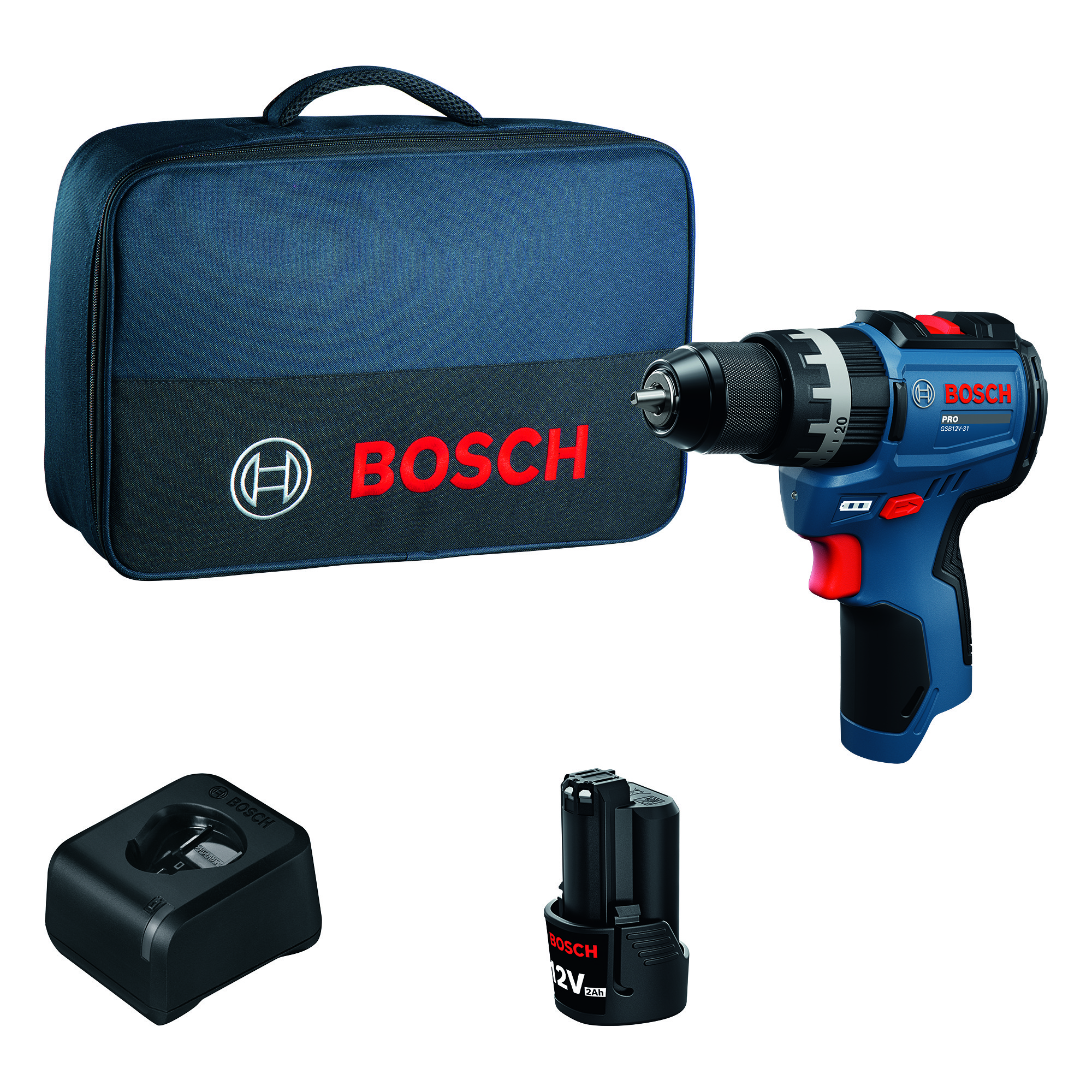 Akkuiskuporakone Bosch PRO GSB12V-31 1x2Ah