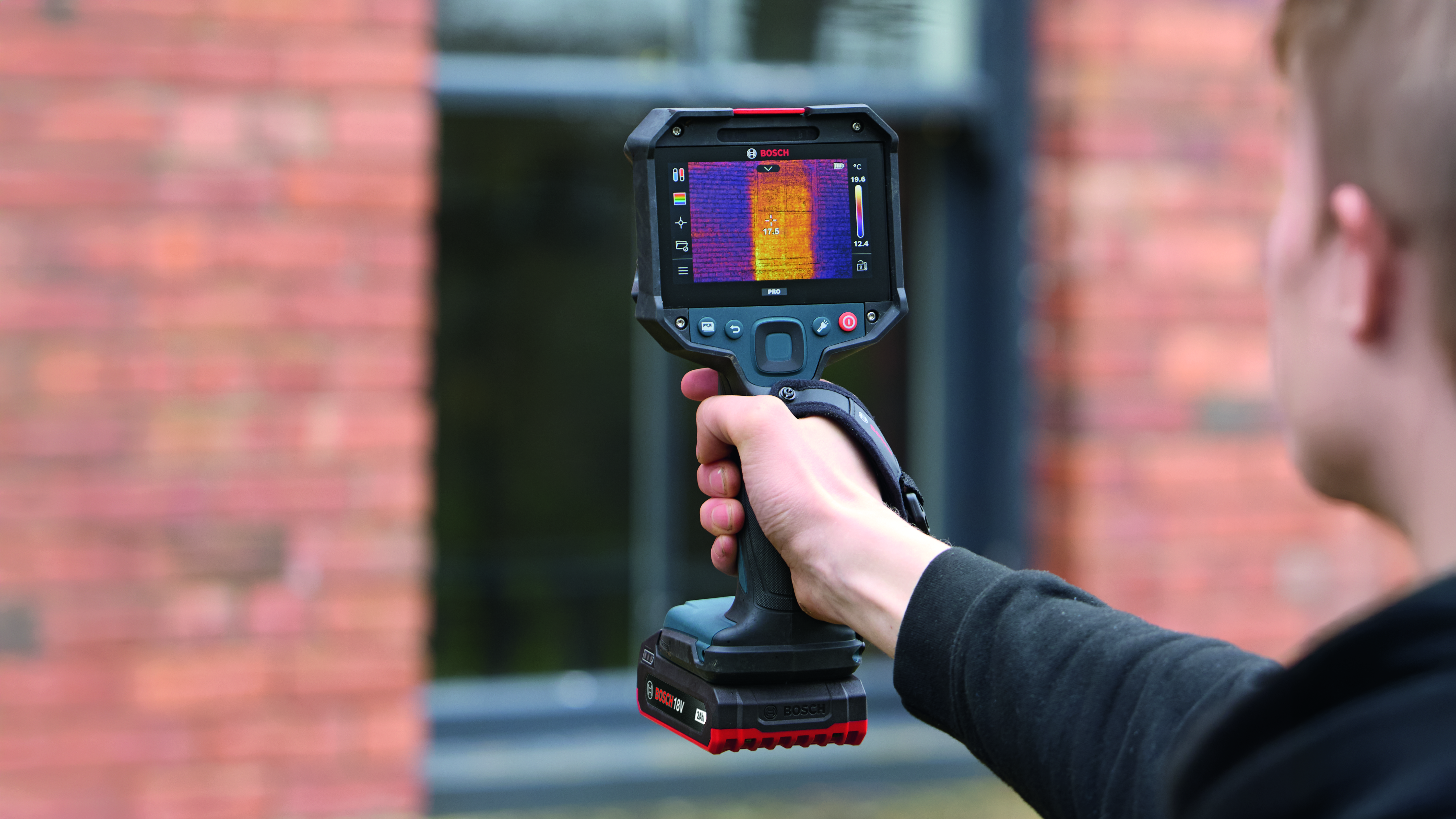 Lämpökamera Bosch PRO GTC18V-600-16C 1x2,0Ah L-Boxx