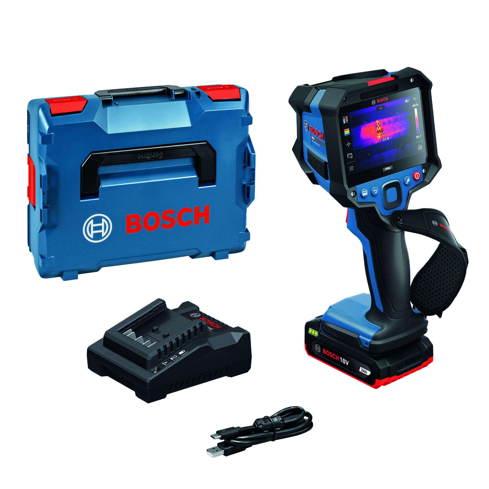 Lämpökamera Bosch PRO GTC18V-600-16C 1x2,0Ah L-Boxx