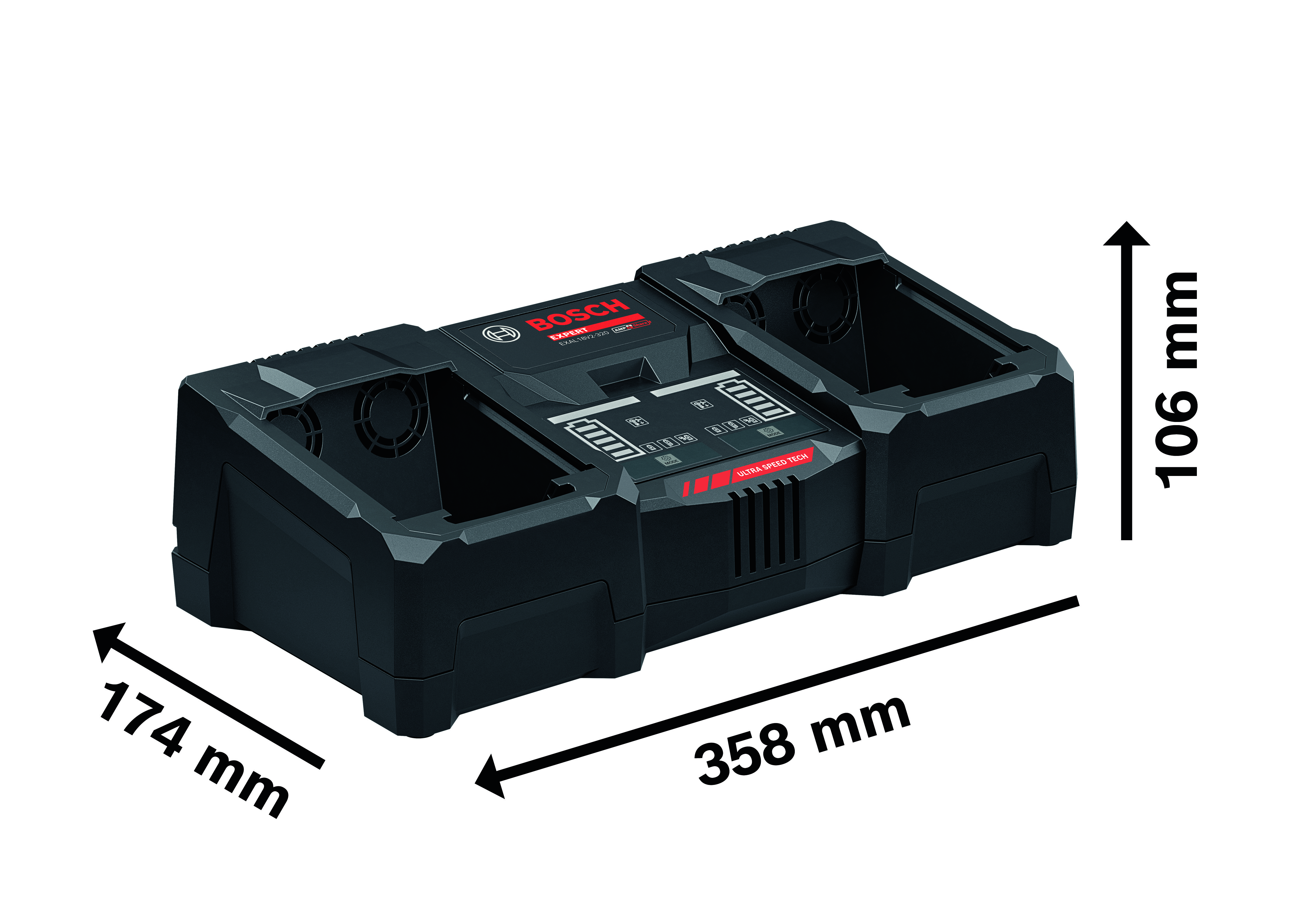 Nopea tuplalaturi Bosch EXPERT EXAL18V2-320