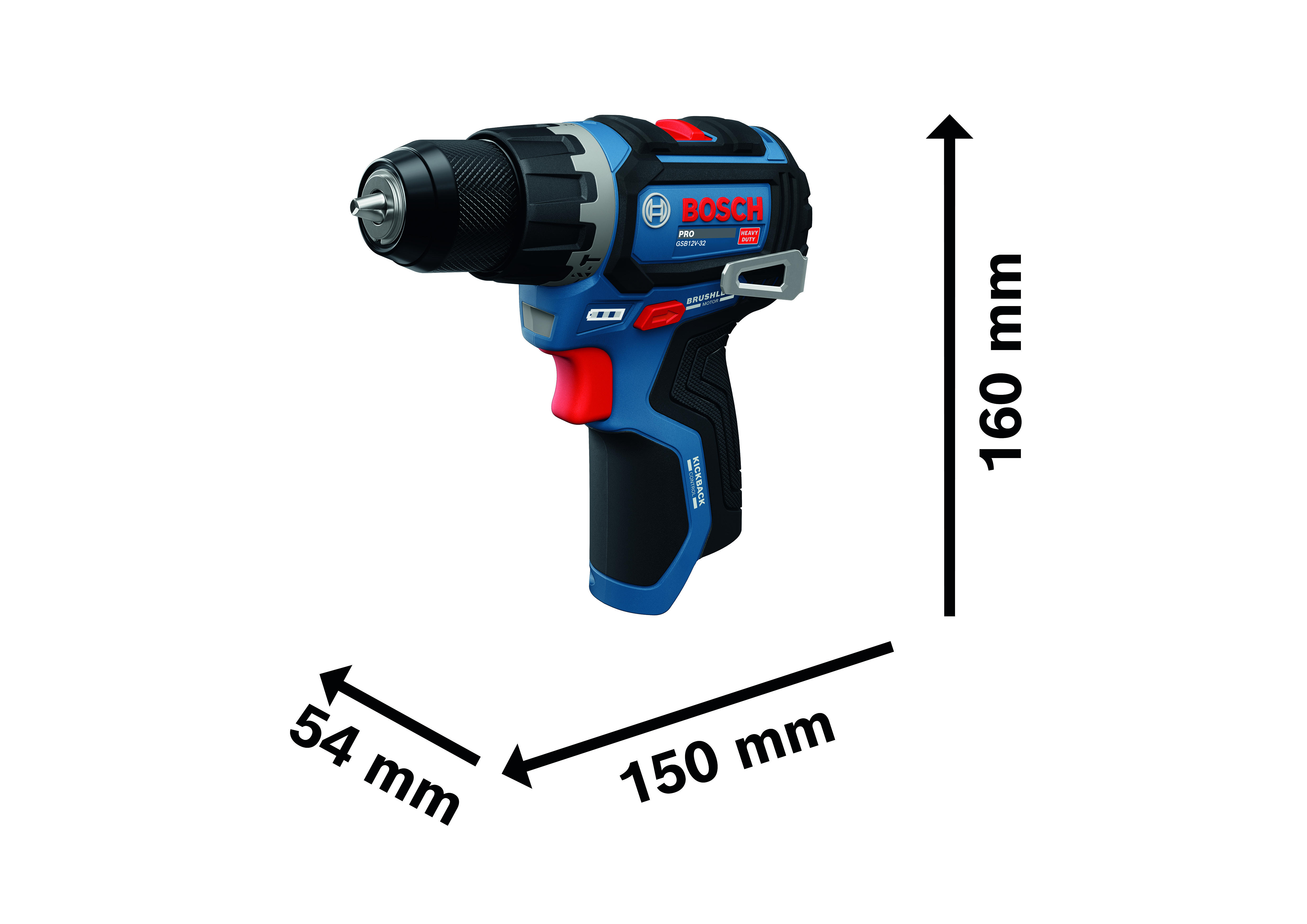 Akkuiskuporakone Bosch PRO GSB12V-32 2x2Ah L-Boxx