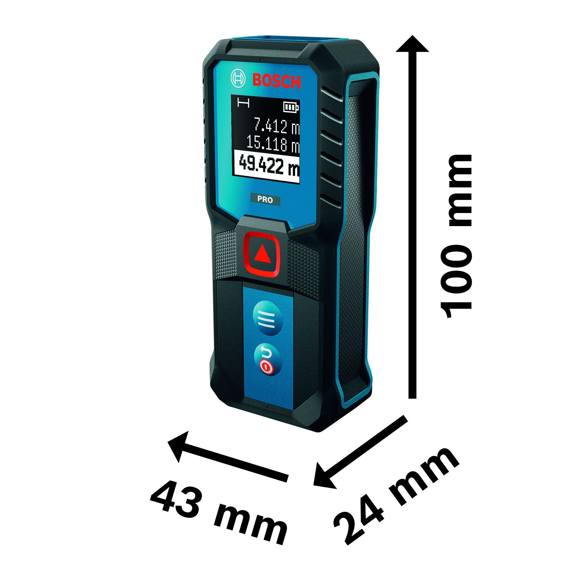 Laseretäisyysmittalaite Bosch PRO GLM50-21 2xAA