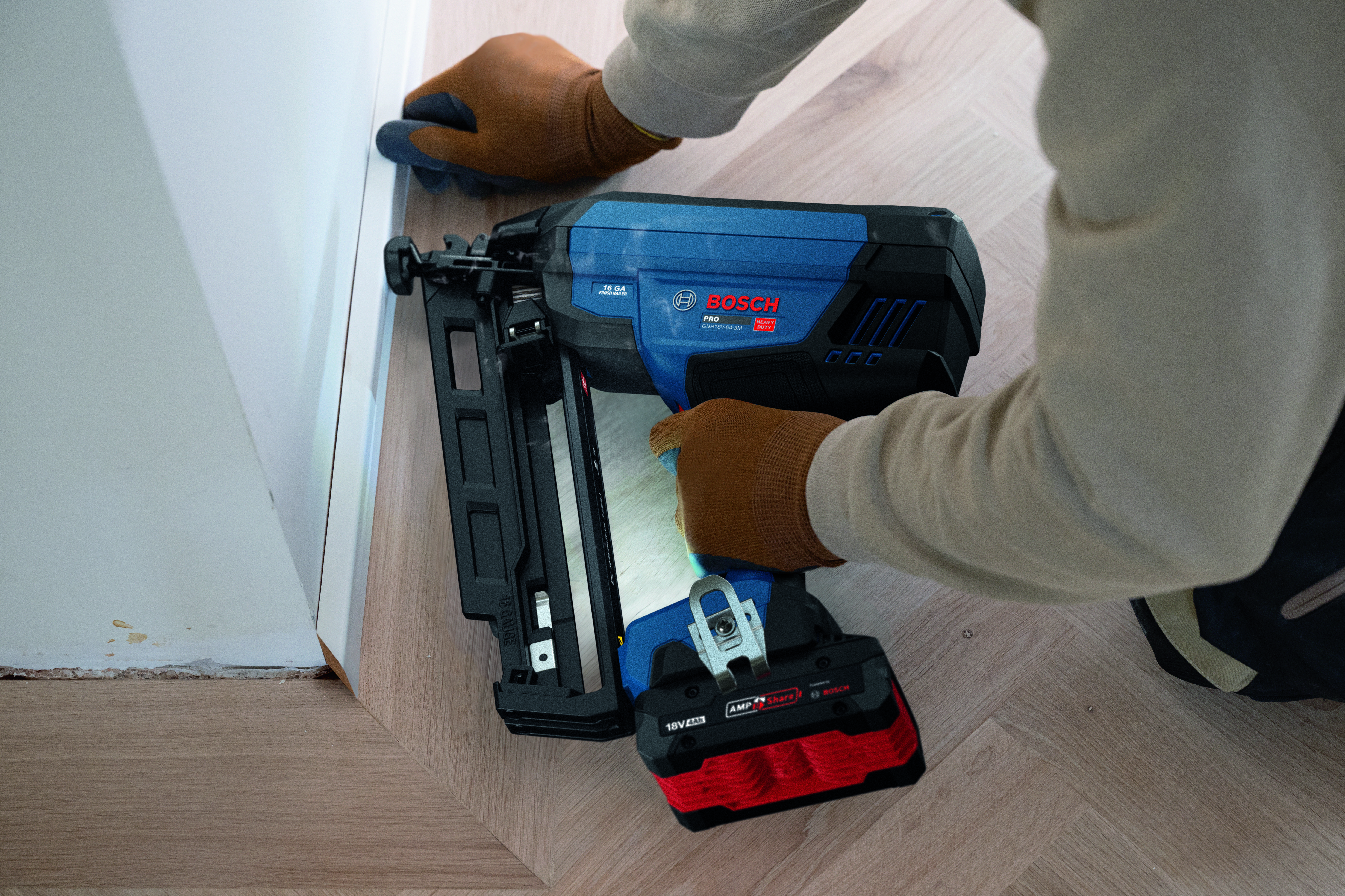 Akkuviimeistelynaulain Bosch PRO GNH18V-64-3M Solo L-Boxx