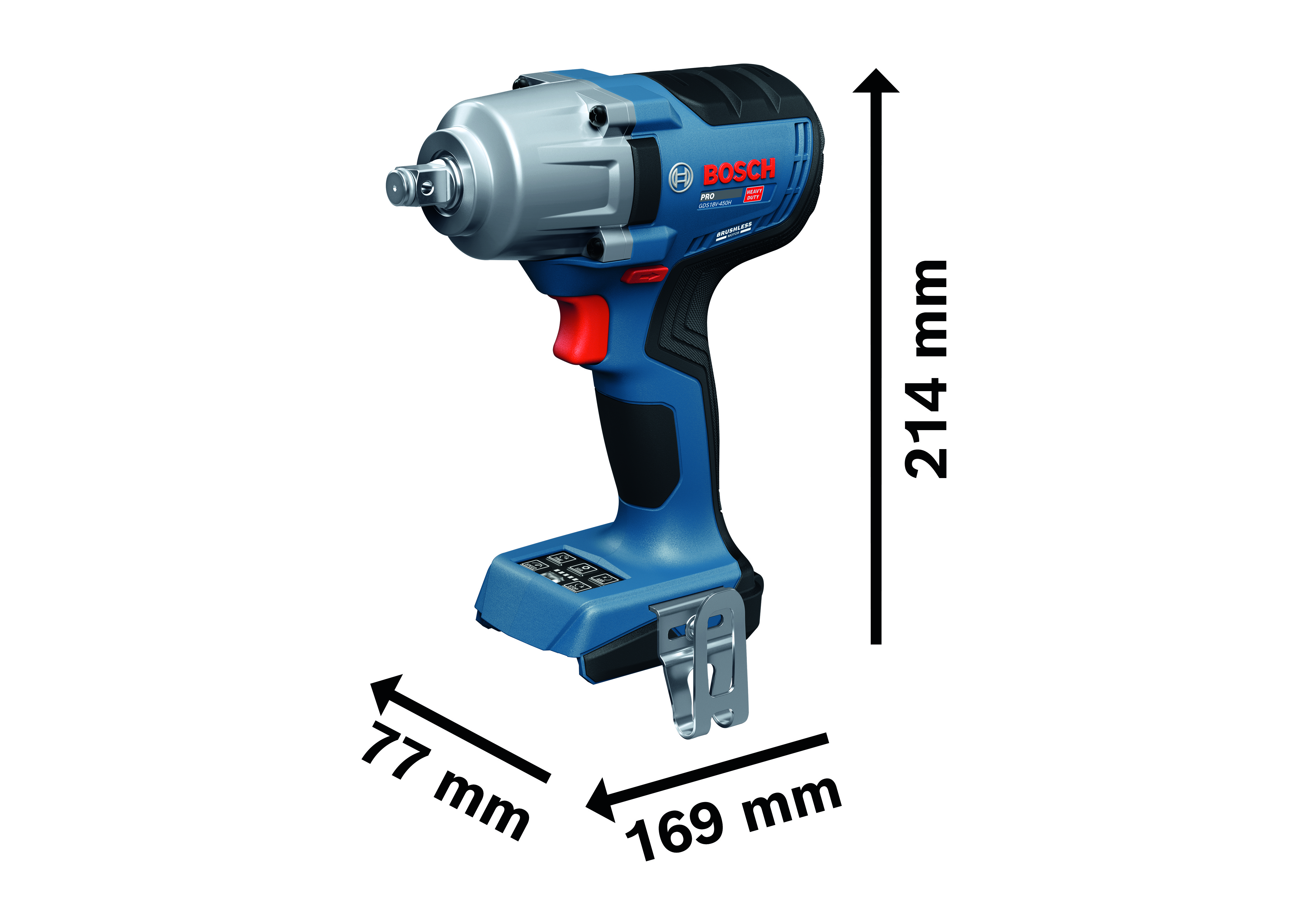 Akkuiskumutterinväännin Bosch PRO GDS18V-450H Solo
