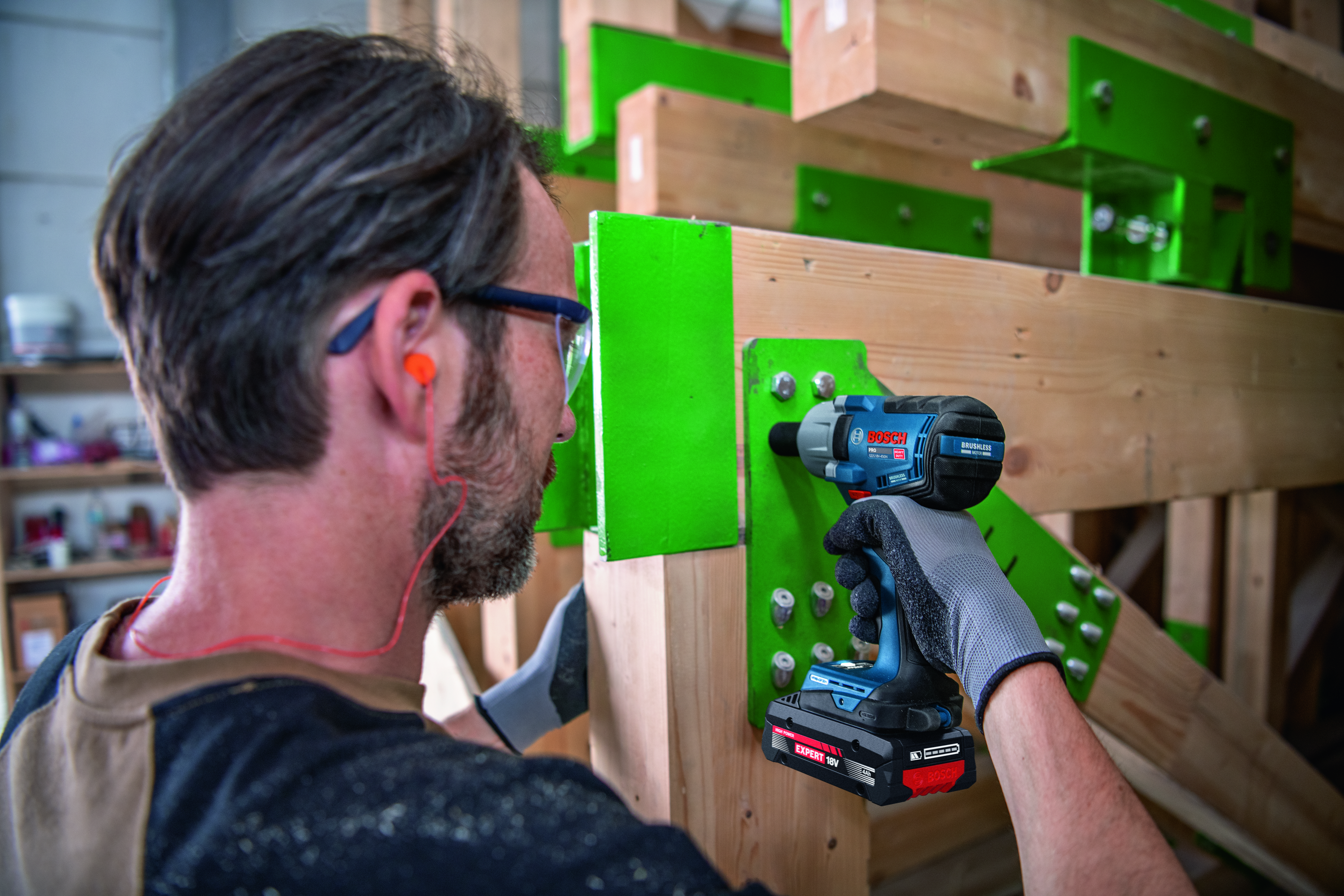 Akkuiskumutterinväännin Bosch PRO GDS18V-450H Solo
