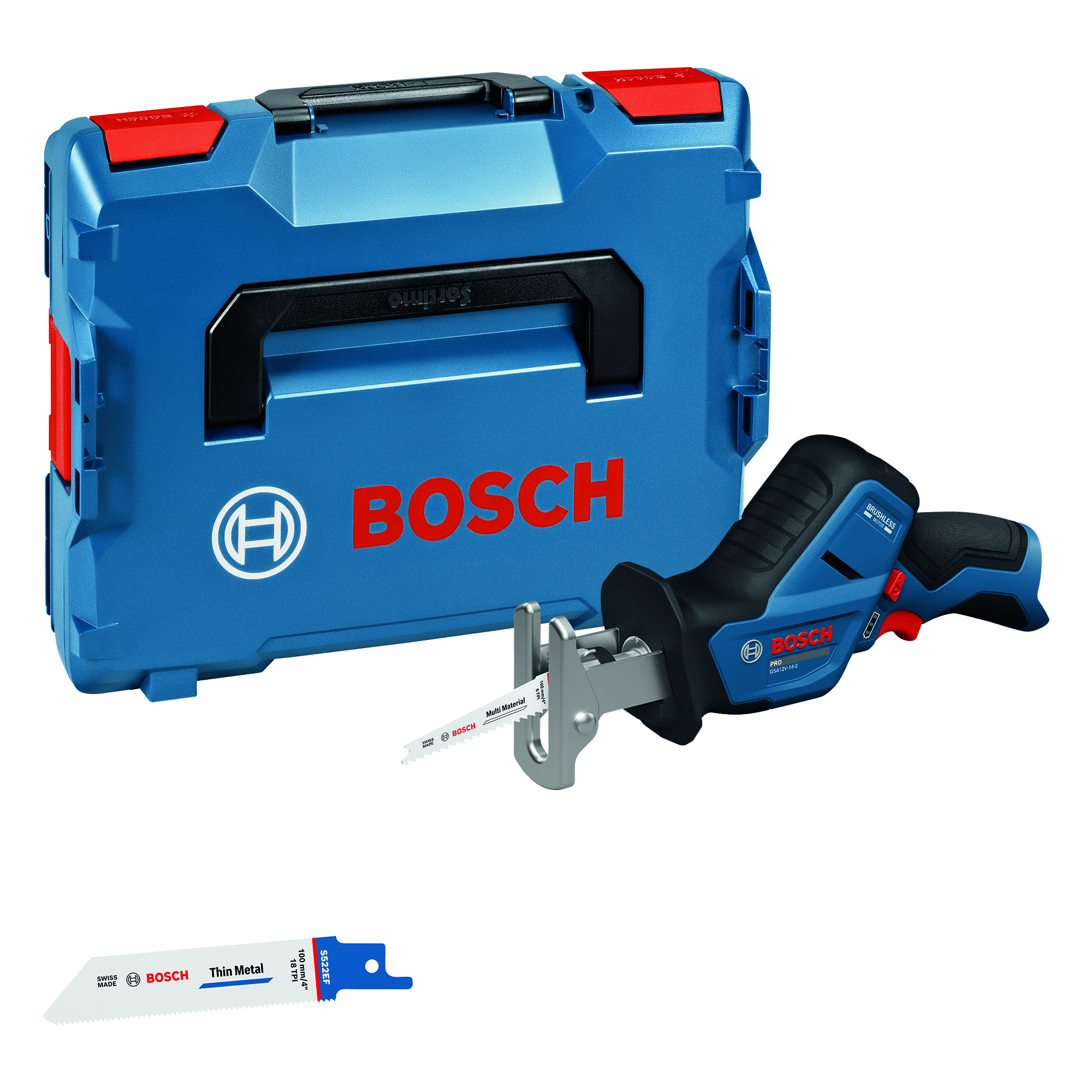 Akkupuukkosaha Bosch PRO GSA12V-14-2 Solo L-Boxx