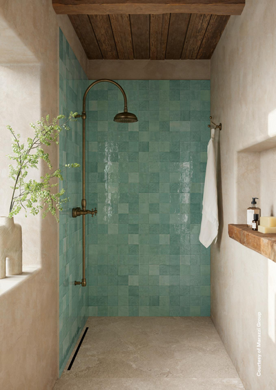 Seinä/lattialaatta Lume 10x10 Turquoise Lux 0,72m²