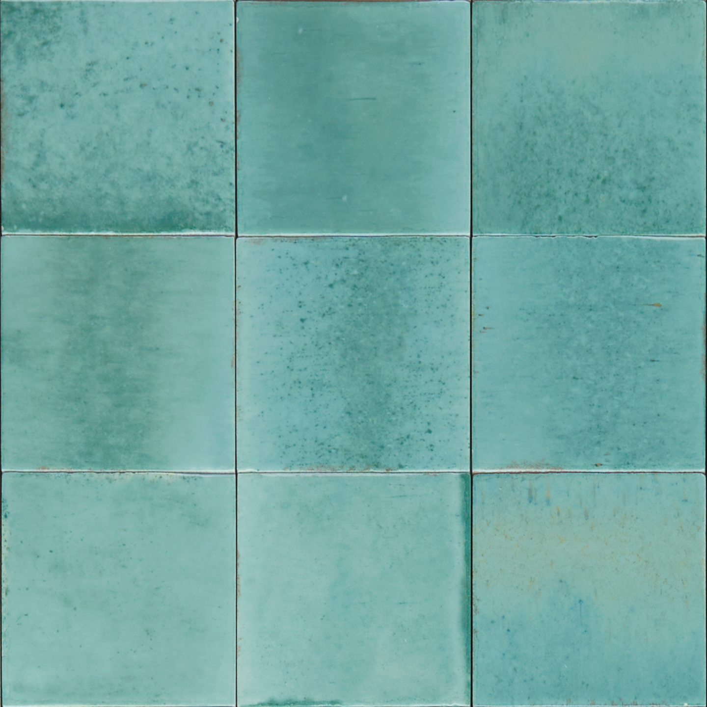 Seinä/lattialaatta Lume 10x10 Turquoise Lux 0,72m²