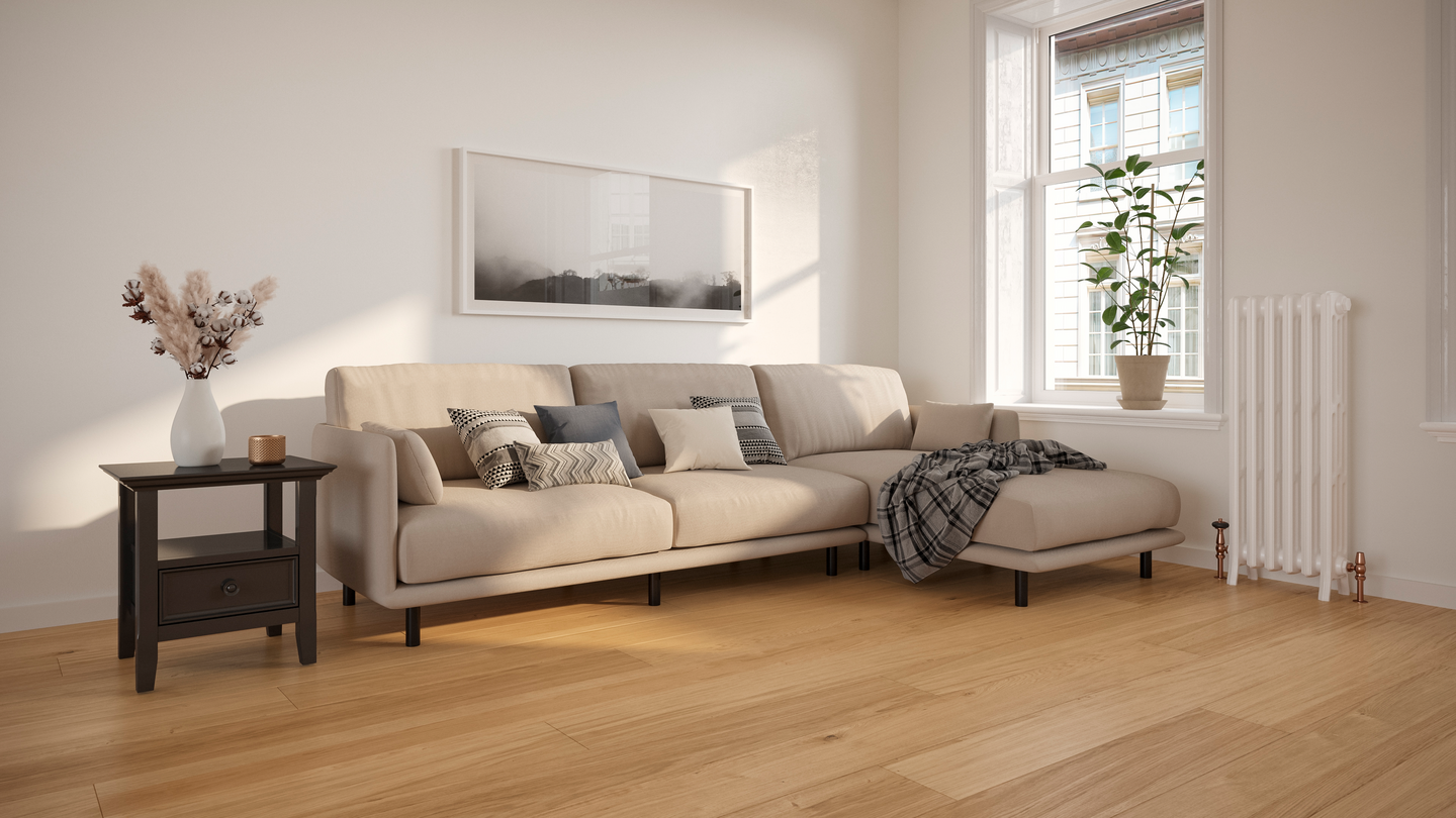 Kovetettu puulattia Woodura Vista Multistrip Tammi Nature 9x200x2030mm 2,436