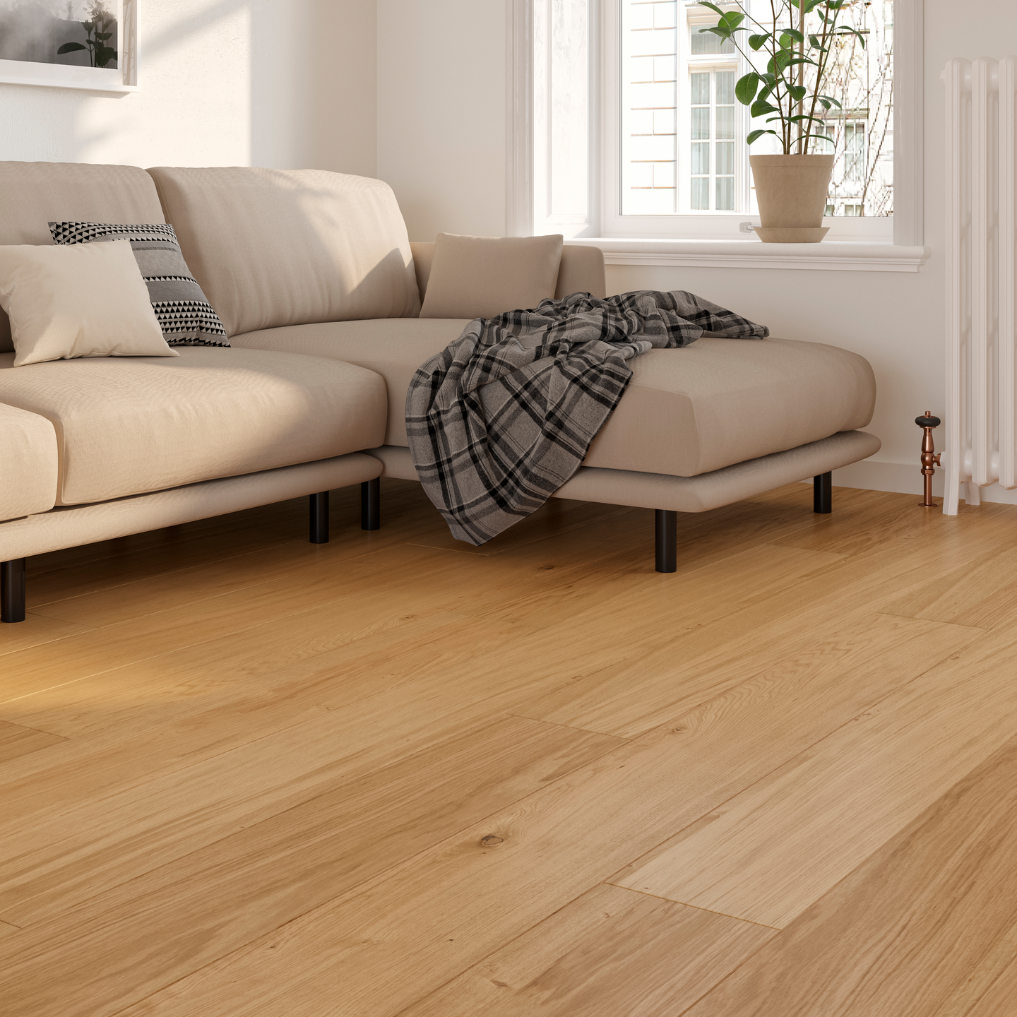 Kovetettu puulattia Woodura Vista Multistrip Tammi Nature 9x200x2030mm 2,436