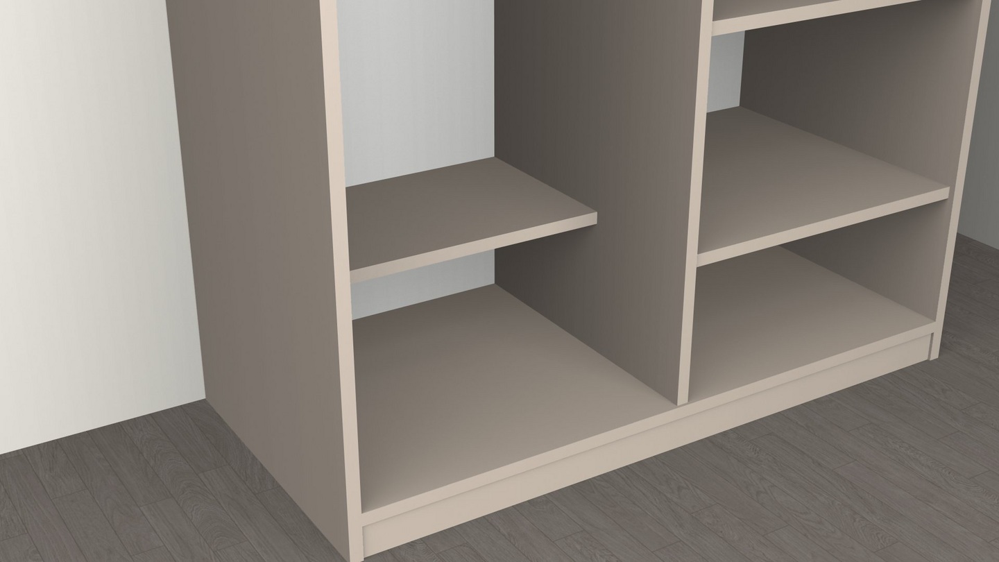 Kenkähylly Cello FIT cashmir 306x370-775mm